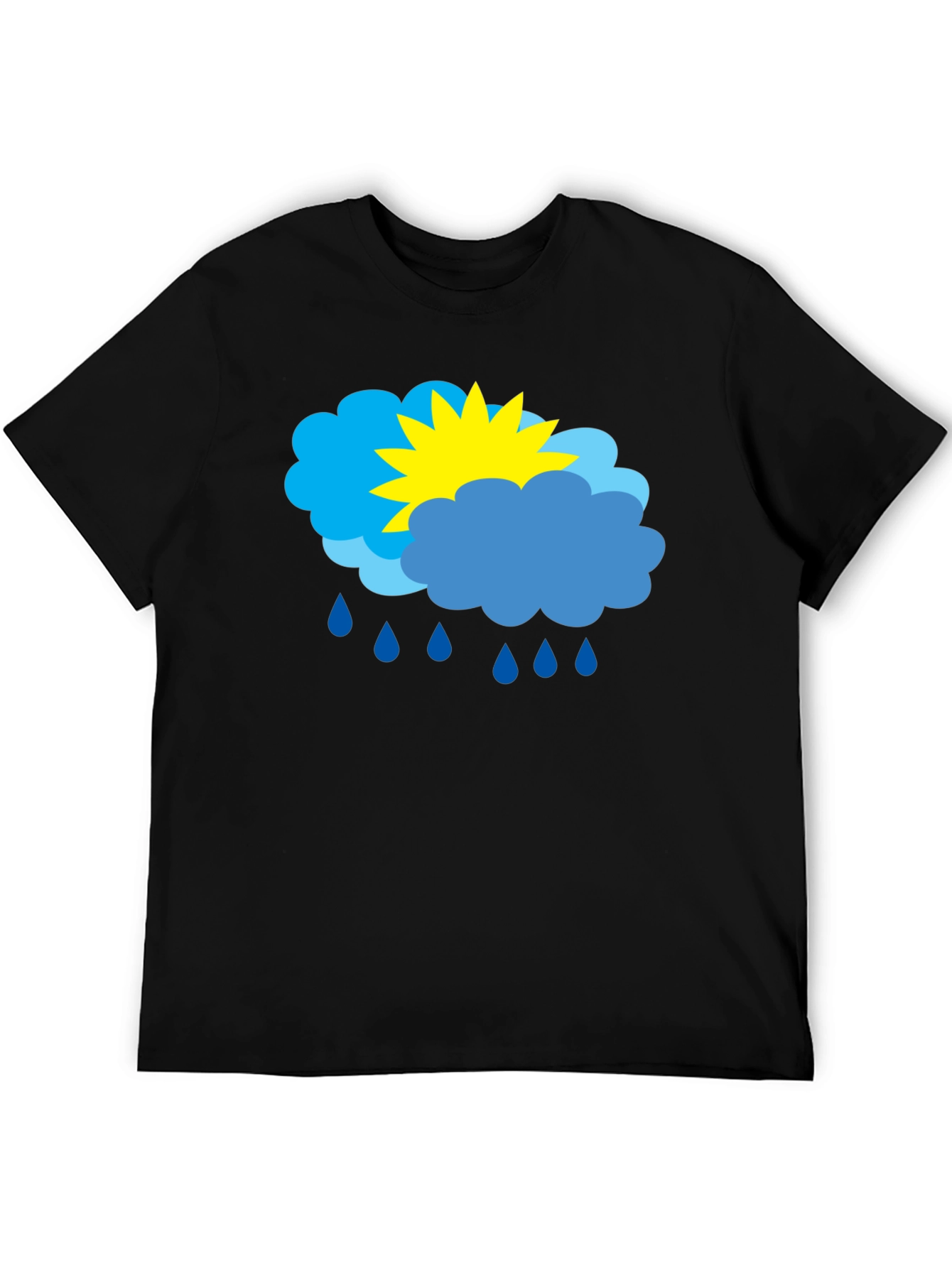Weather Graphic T-Shirt - Sunny & Rainy Day Design
