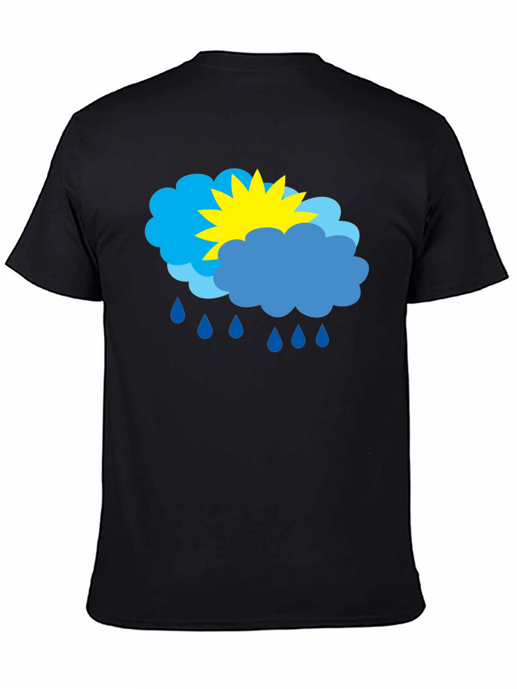 Weather Graphic T-Shirt - Sunny & Rainy Day Design
