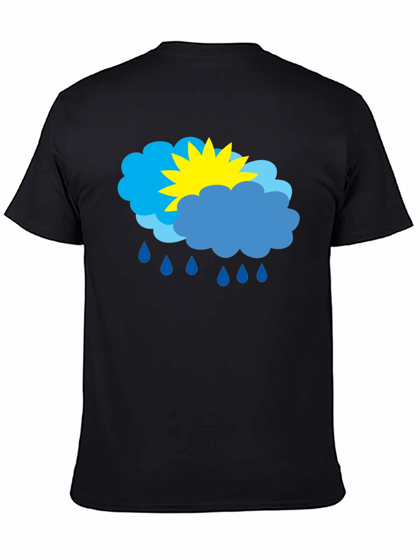 Weather Graphic T-Shirt - Sunny & Rainy Day Design