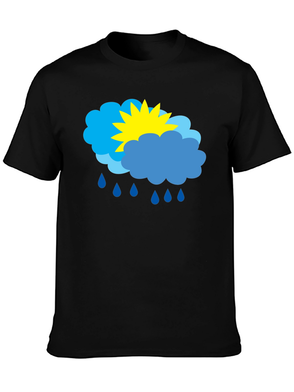 Weather Graphic T-Shirt - Sunny & Rainy Day Design