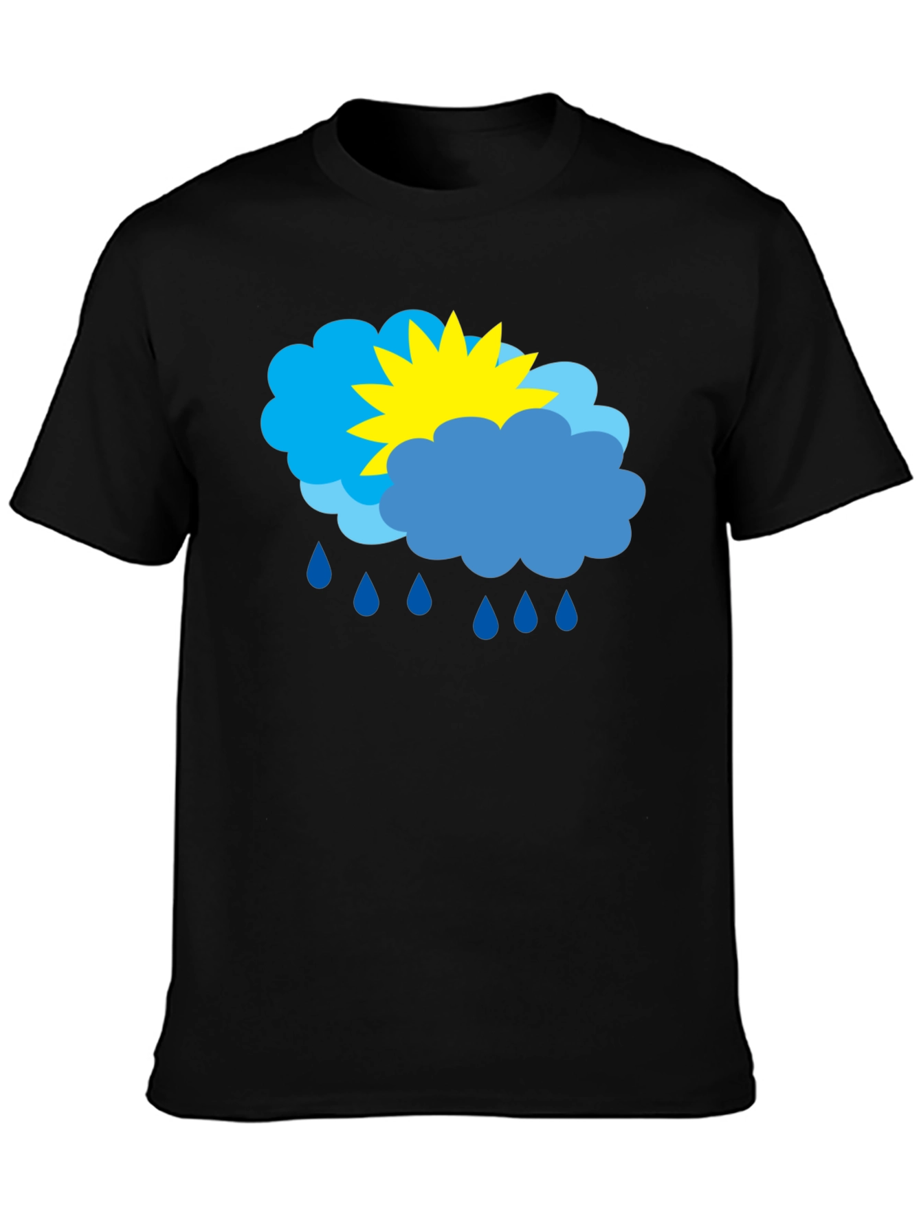 Weather Graphic T-Shirt - Sunny & Rainy Day Design