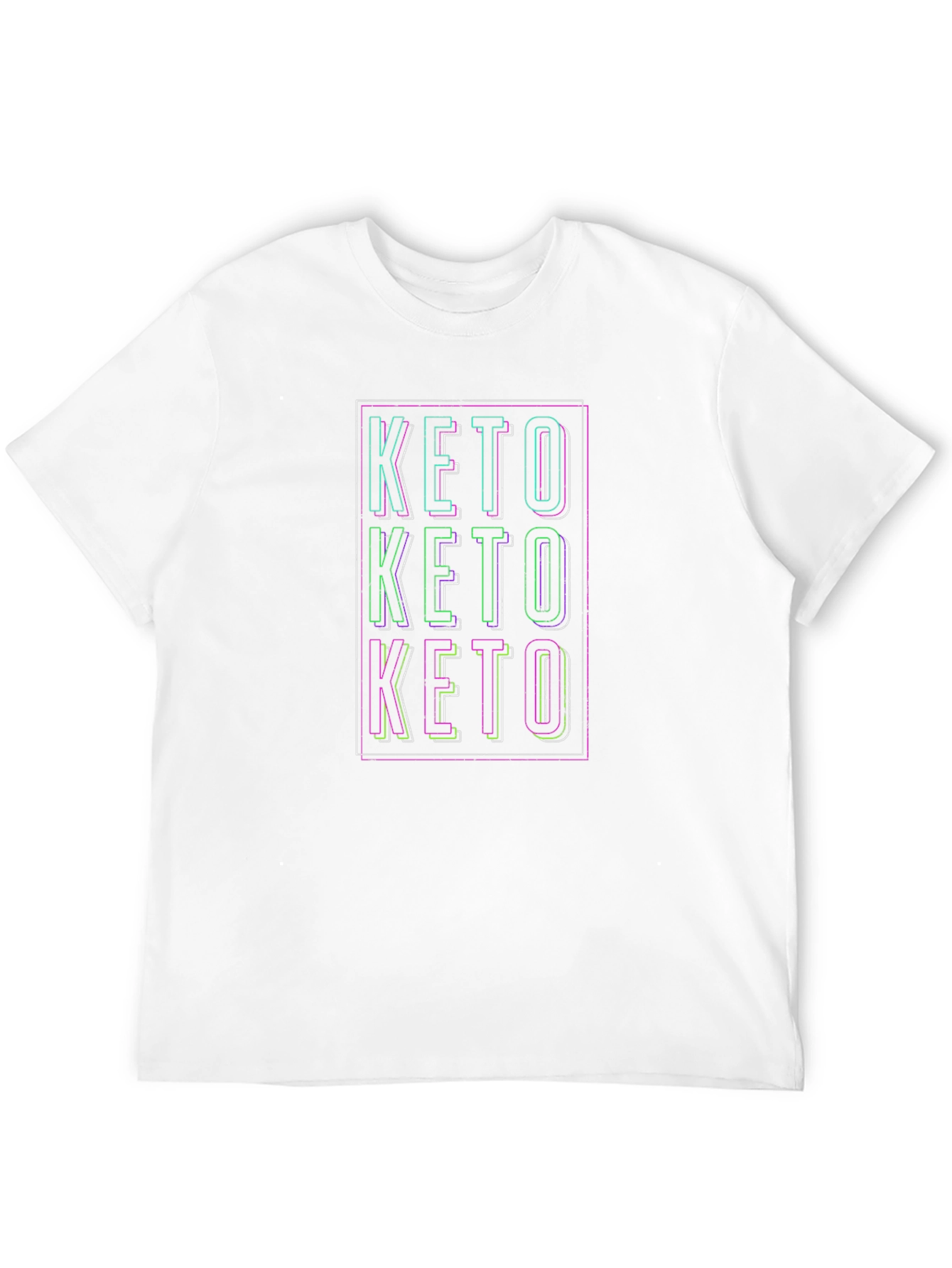 Keto Text Design Black T-Shirt