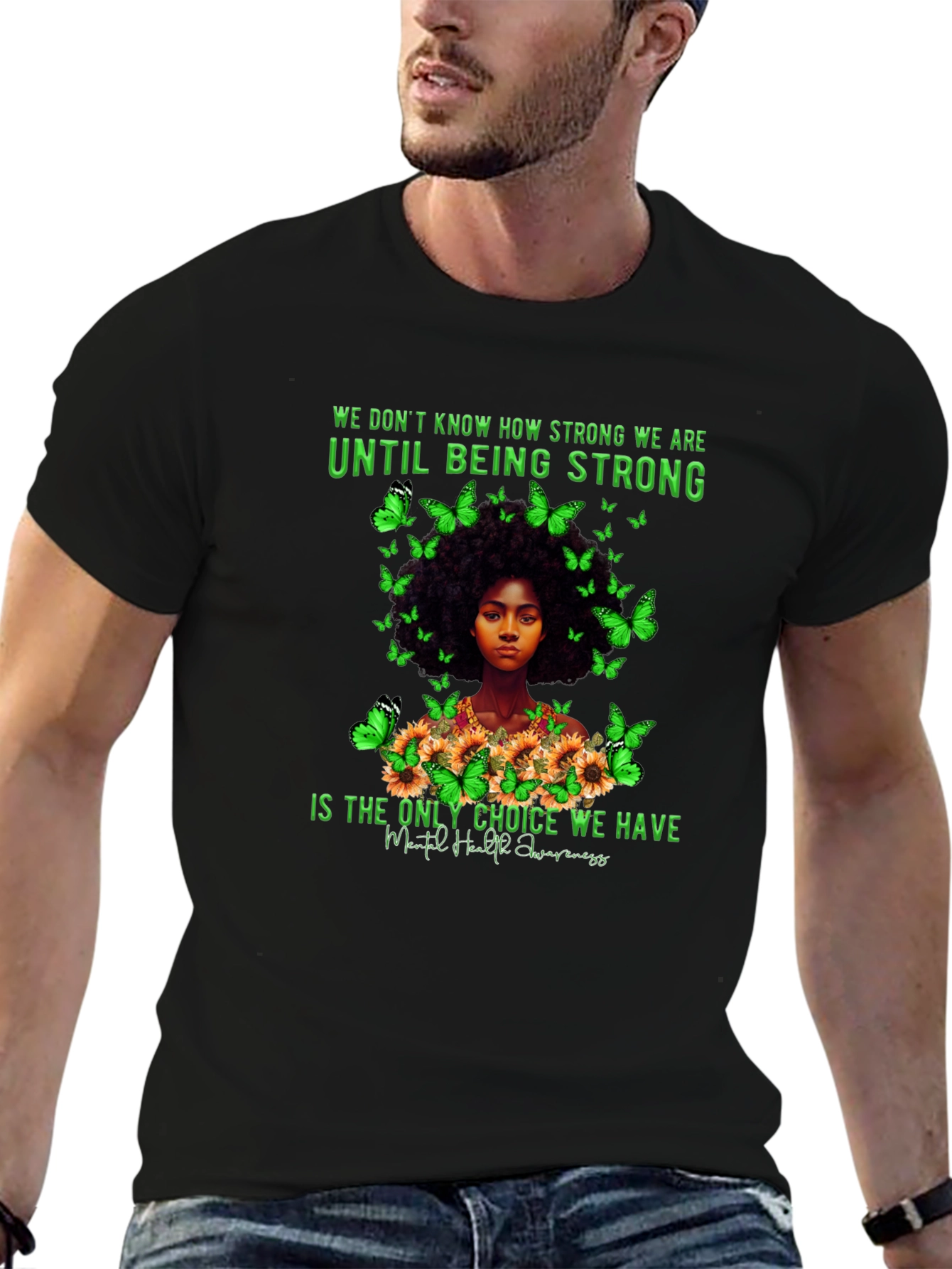 Mental Health Awareness Butterfly T-Shirt