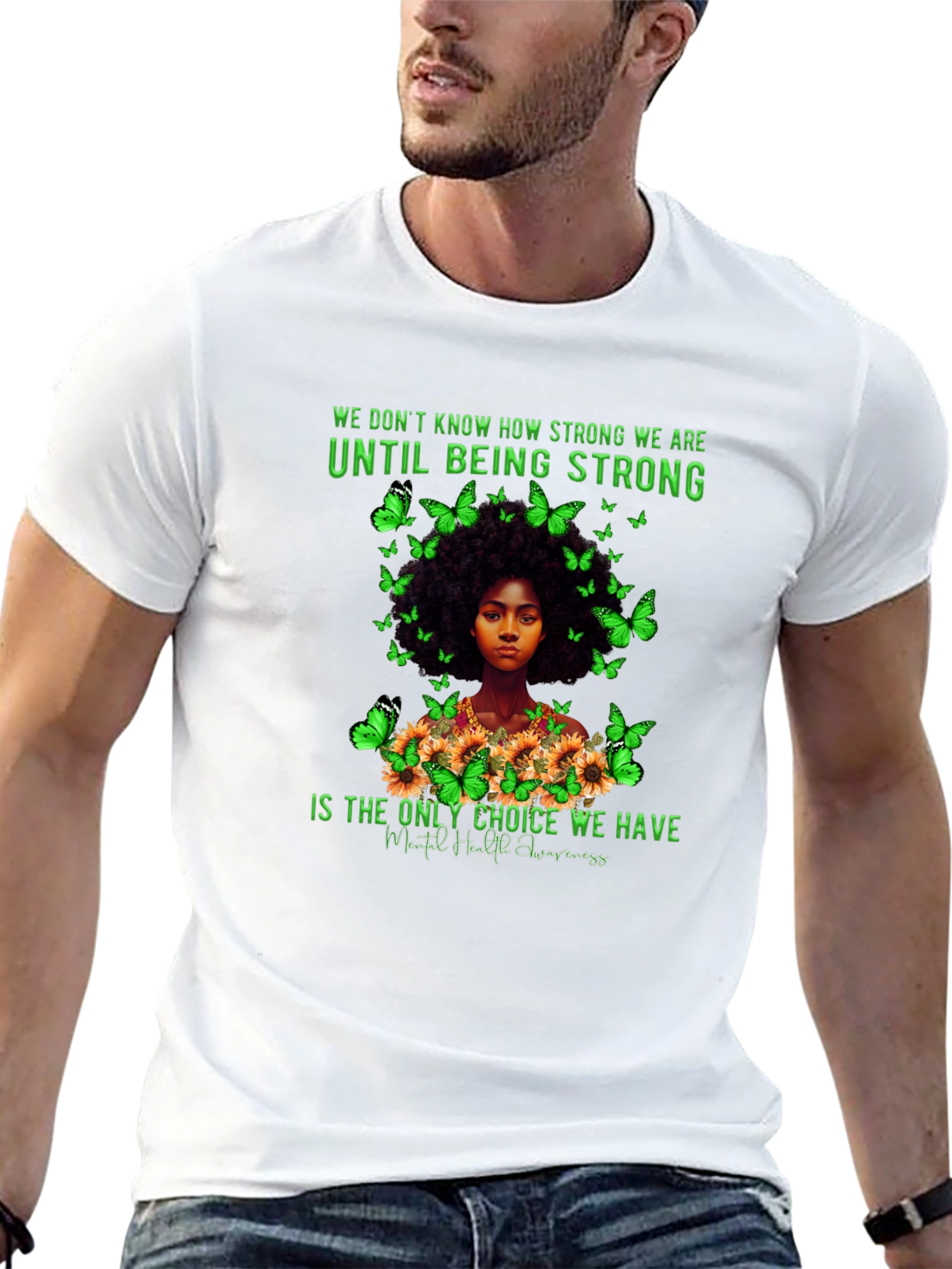 Mental Health Awareness Butterfly T-Shirt