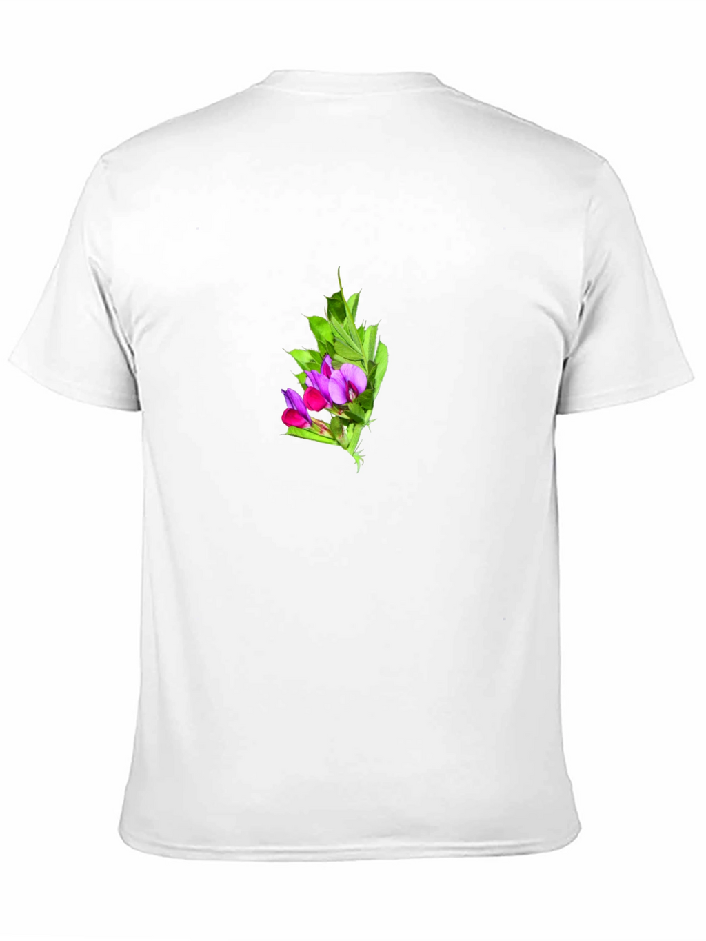 Floral Print Black Tee - Soft & Stylish