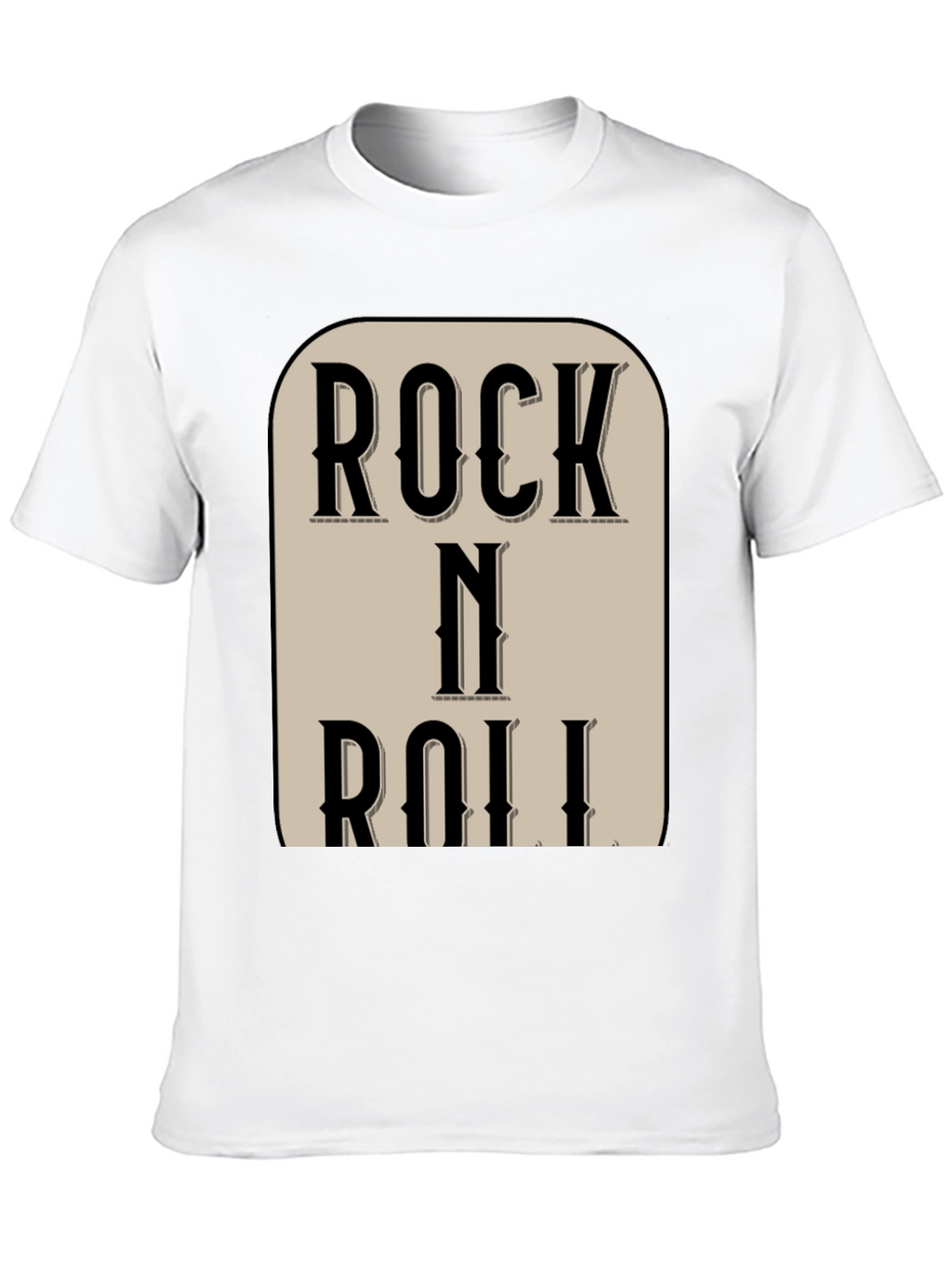 Rock N Roll Black Graphic Tee Shirt