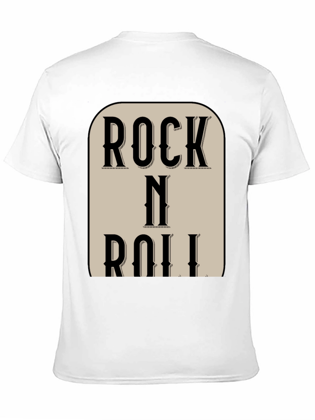 Rock N Roll Black Graphic Tee Shirt