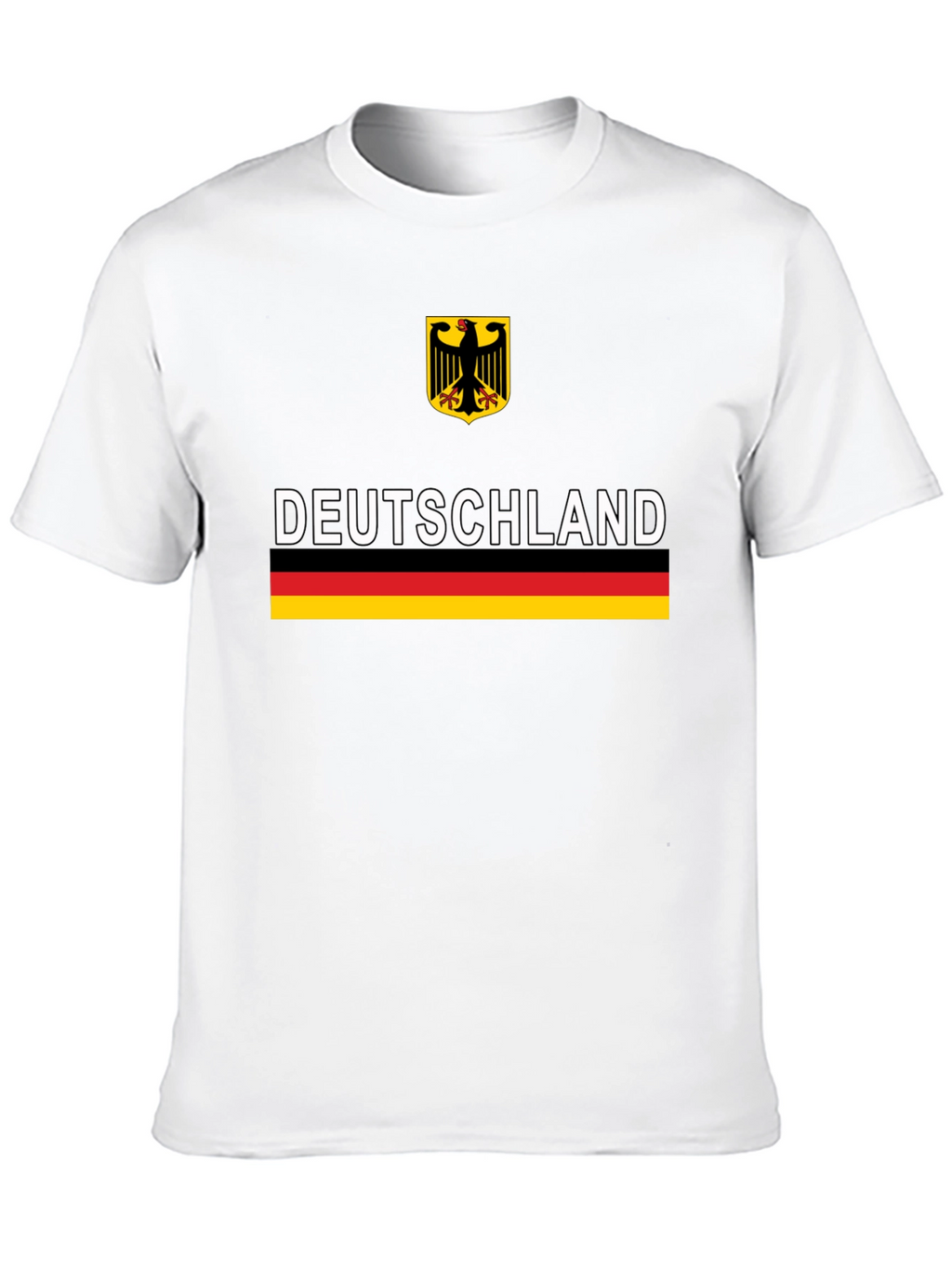 Deutschland German Flag Graphic Tee - Black