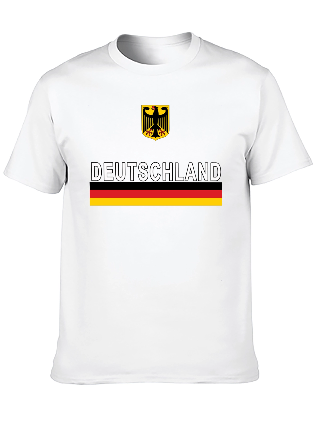 Deutschland German Flag Graphic Tee - Black