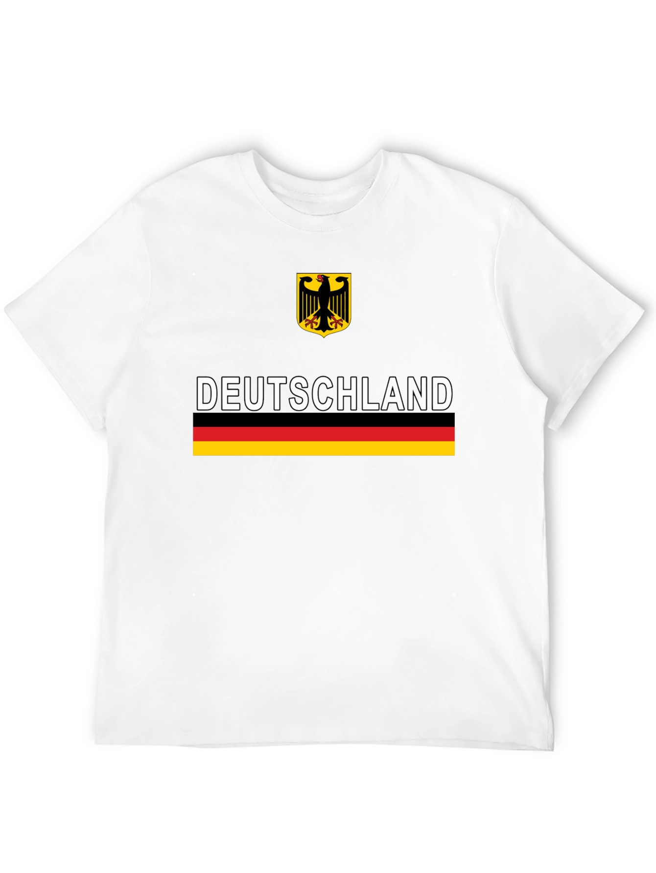 Deutschland German Flag Graphic Tee - Black