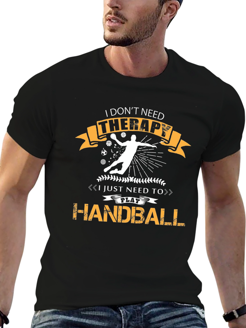 Handball Therapy Graphic T-Shirt