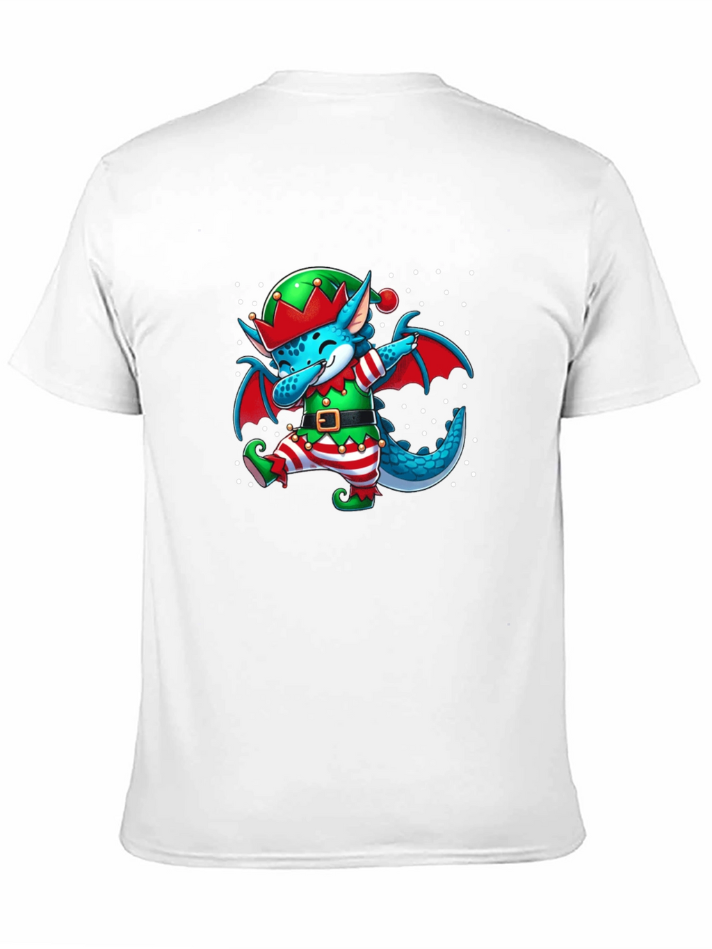 Elf Dragon Dabbing Christmas T-Shirt
