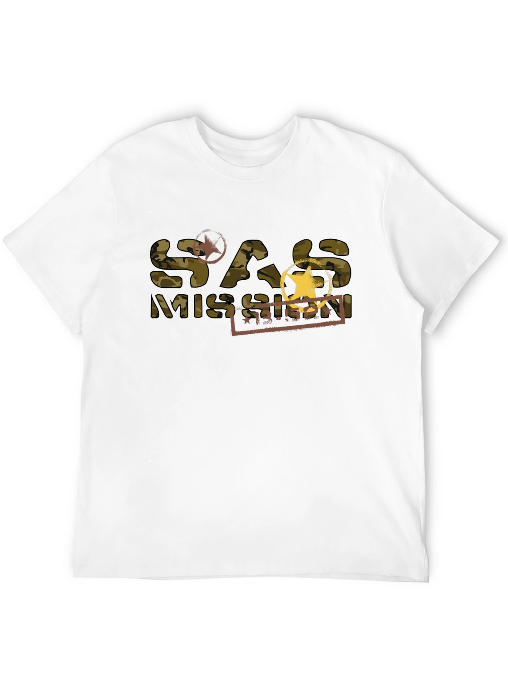 SAS Mission Camo Graphic T-Shirt - Black