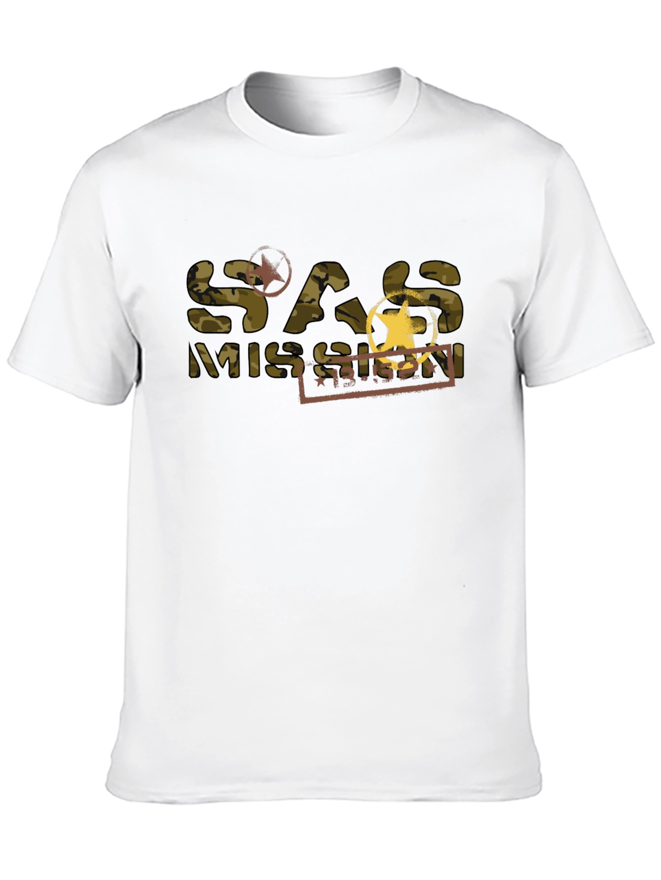 SAS Mission Camo Graphic T-Shirt - Black