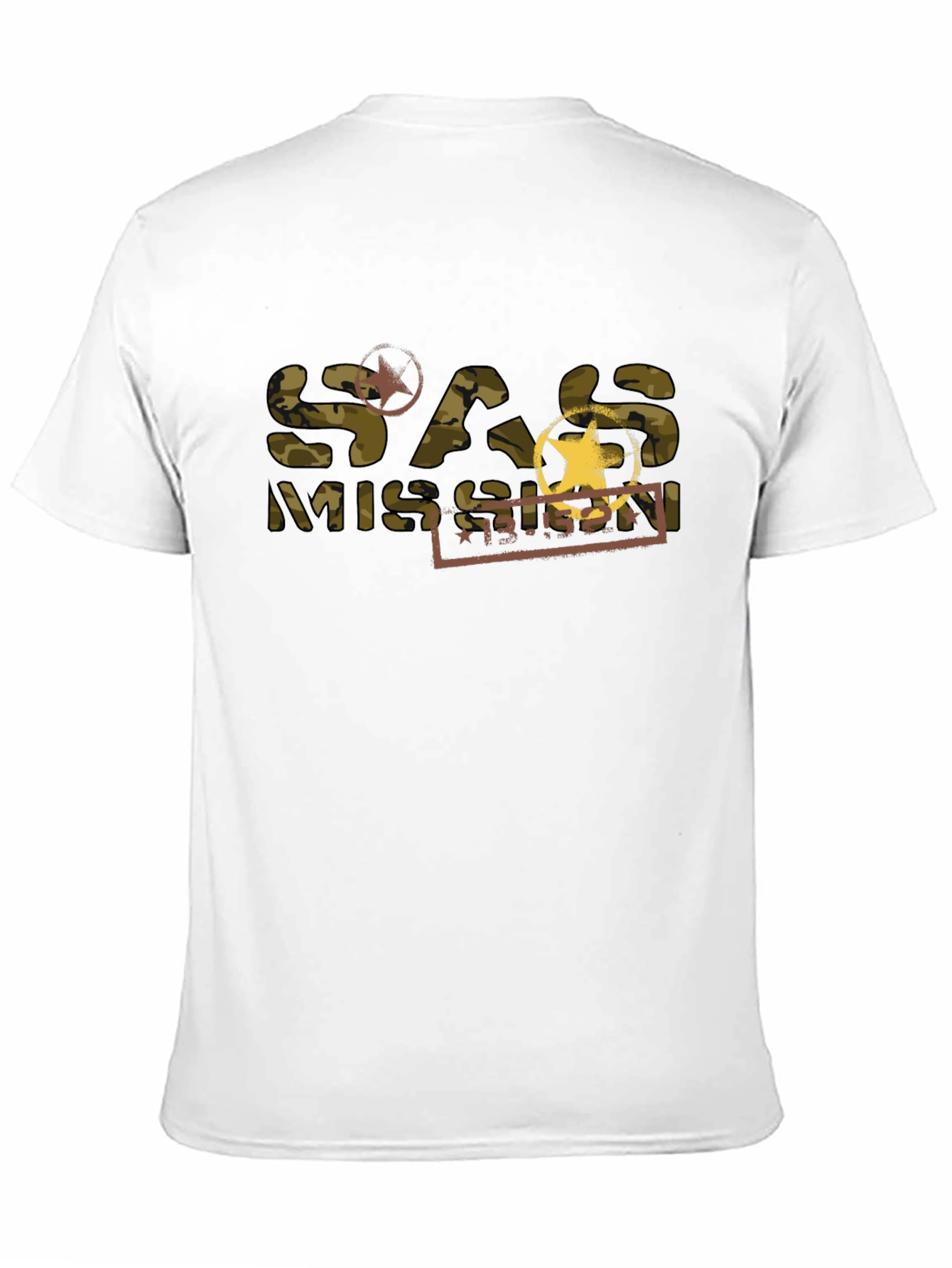 SAS Mission Camo Graphic T-Shirt - Black