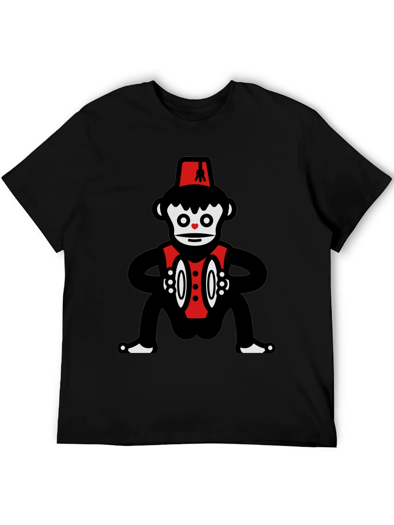 Novelty Monkey Cymbalist Graphic Tee