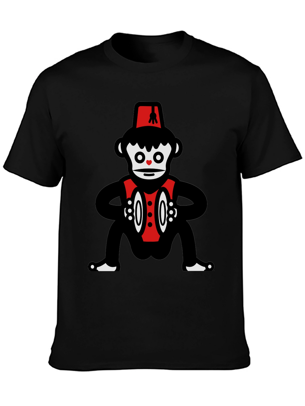 Novelty Monkey Cymbalist Graphic Tee