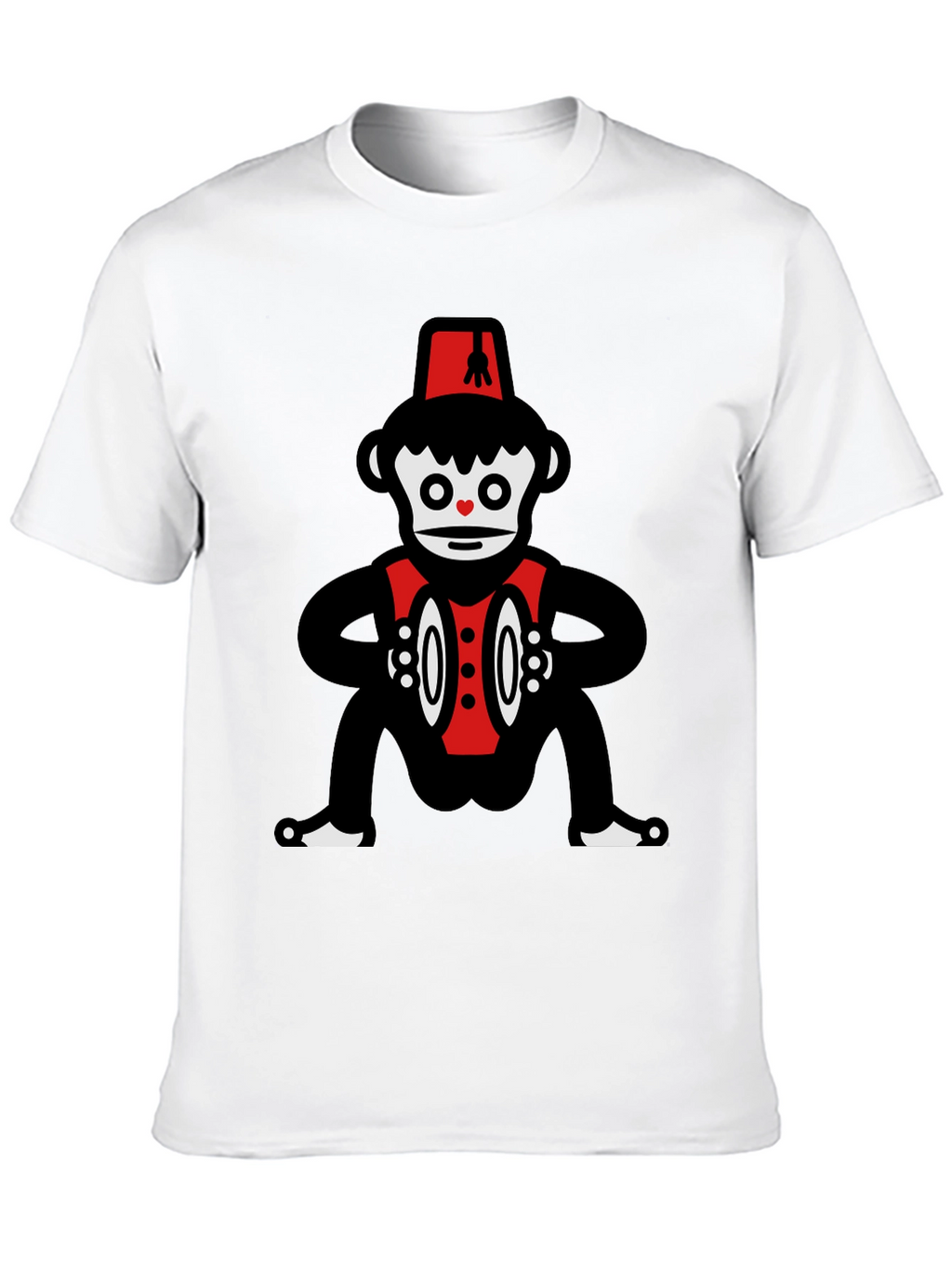 Novelty Monkey Cymbalist Graphic Tee