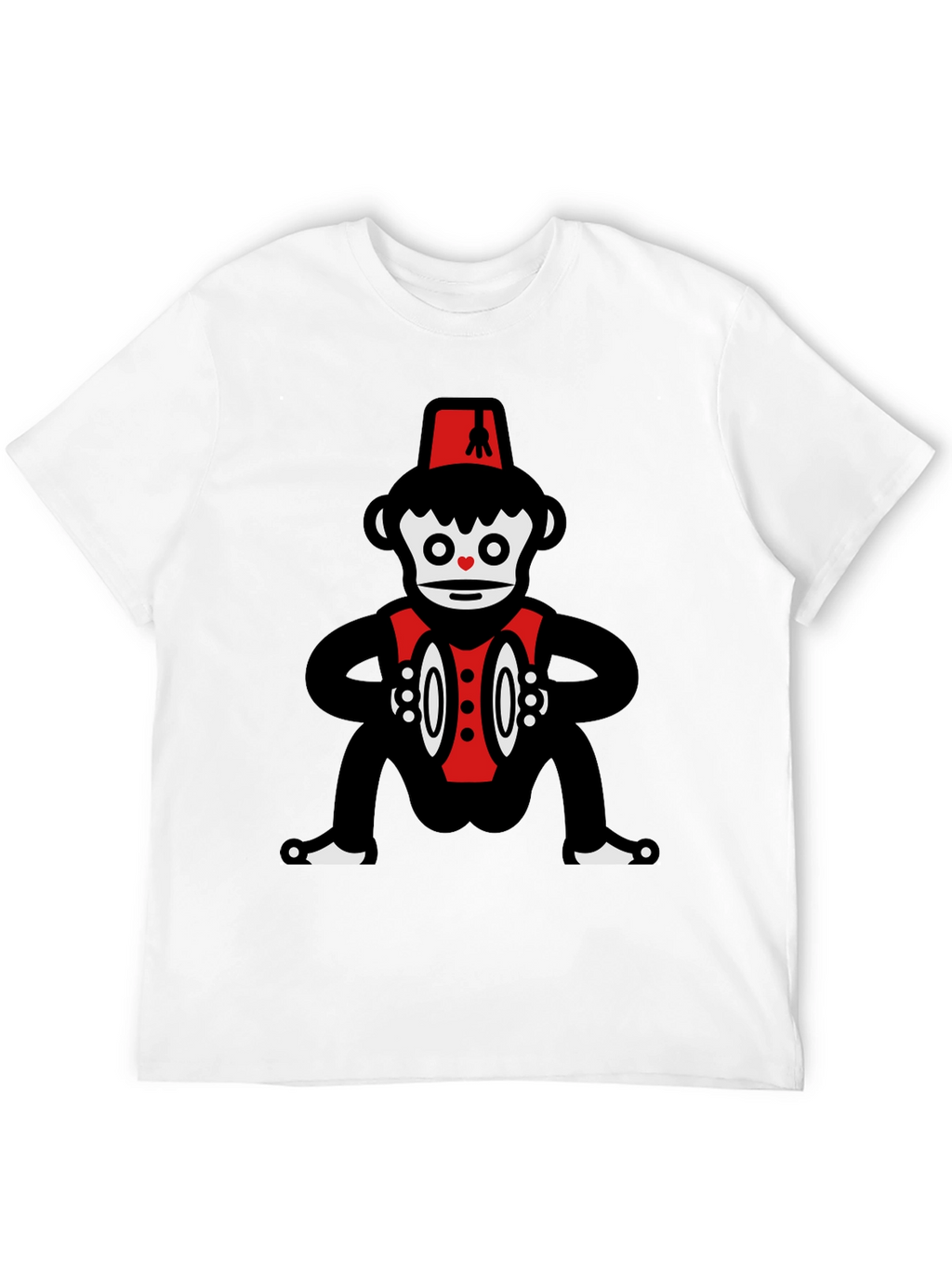 Novelty Monkey Cymbalist Graphic Tee