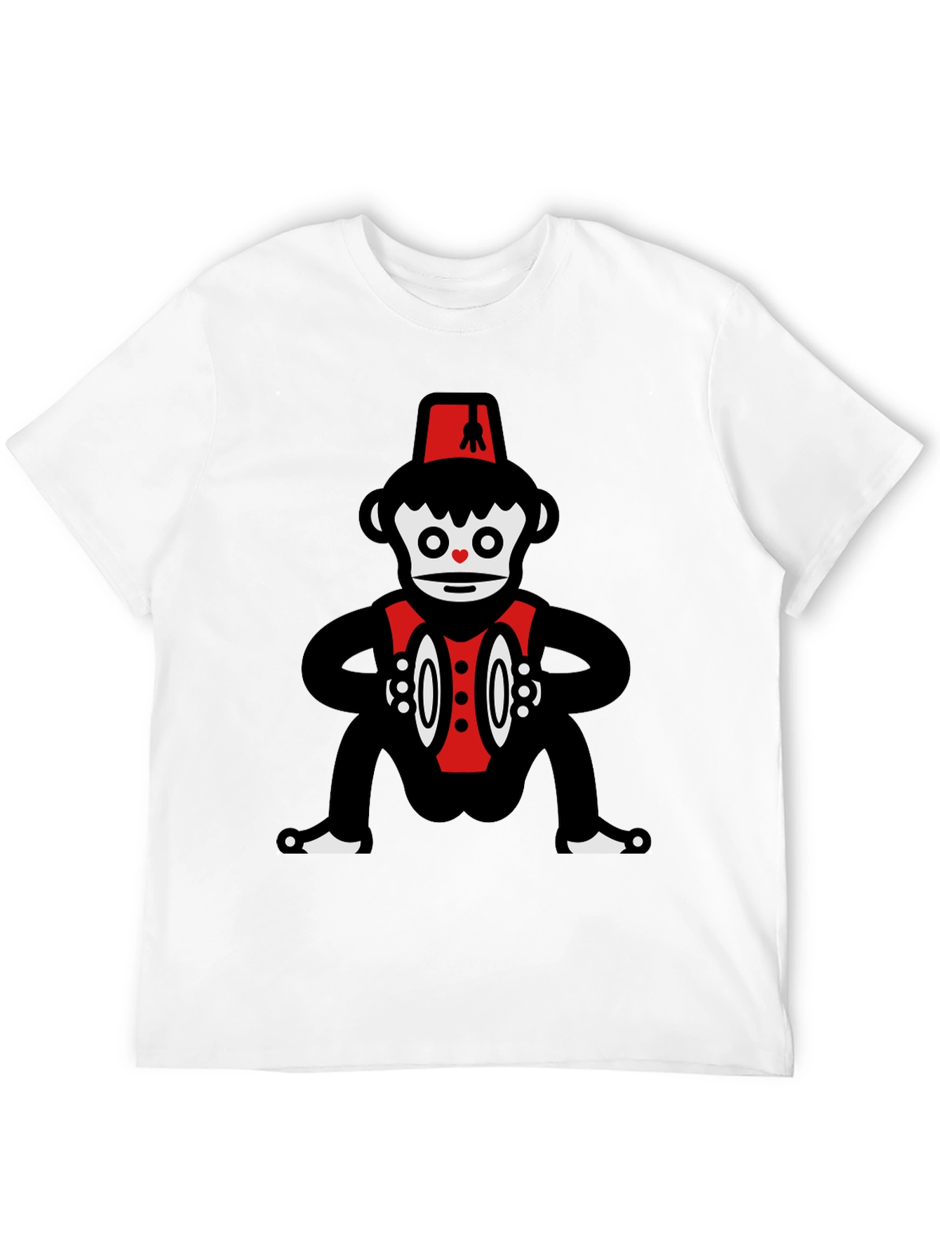 Novelty Monkey Cymbalist Graphic Tee