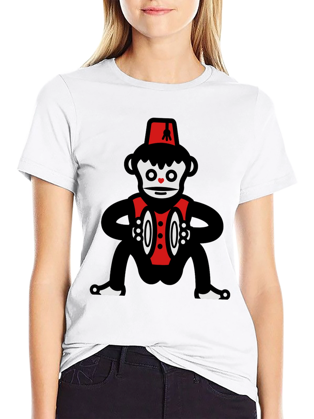 Novelty Monkey Cymbalist Graphic Tee