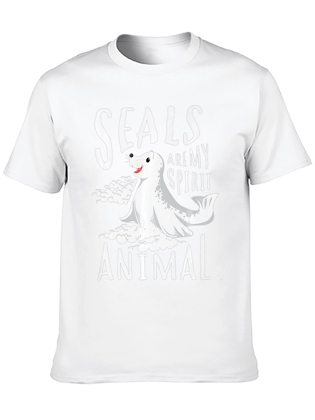 Seals Are My Spirit Animal Black T-Shirt