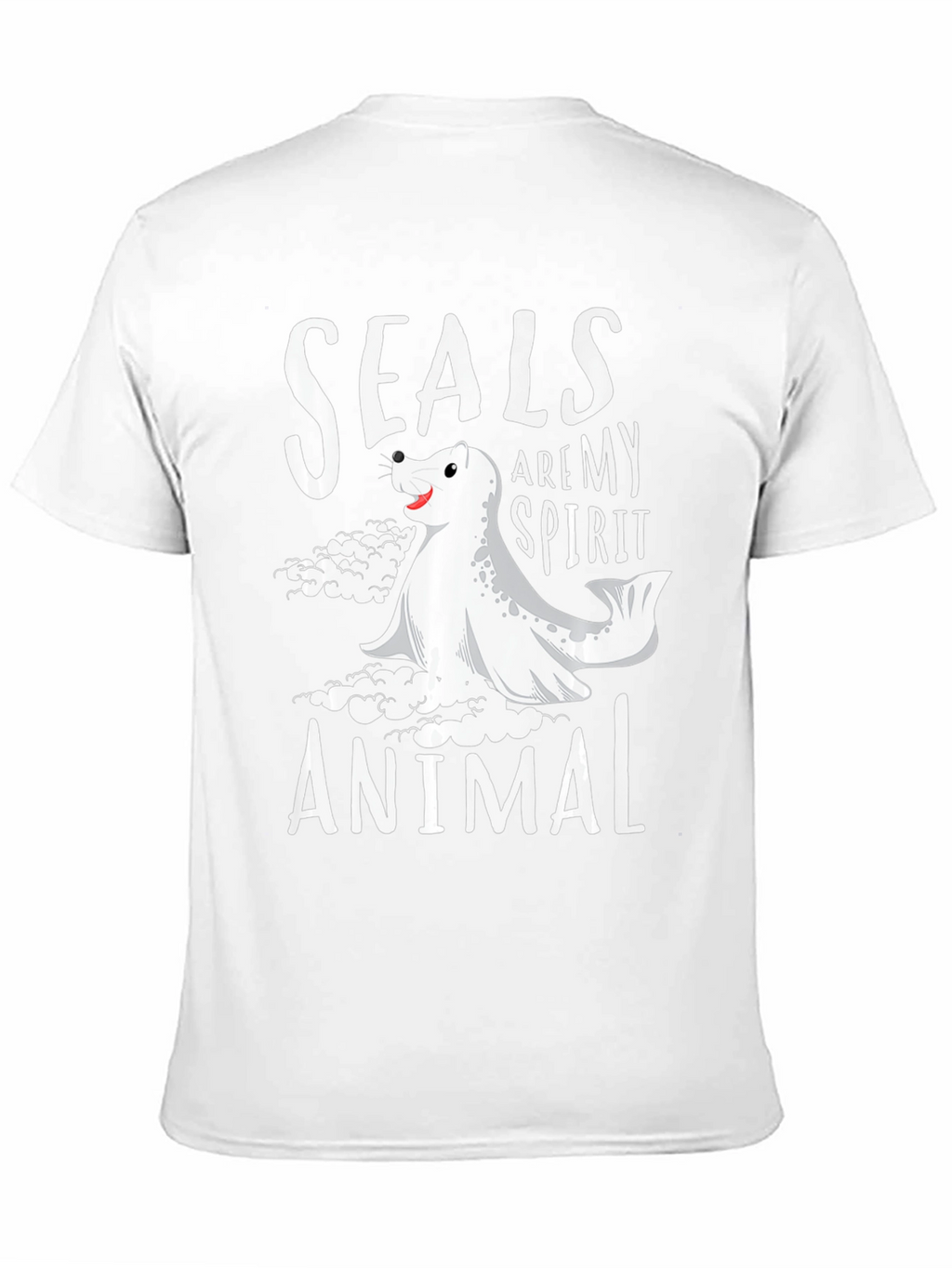 Seals Are My Spirit Animal Black T-Shirt