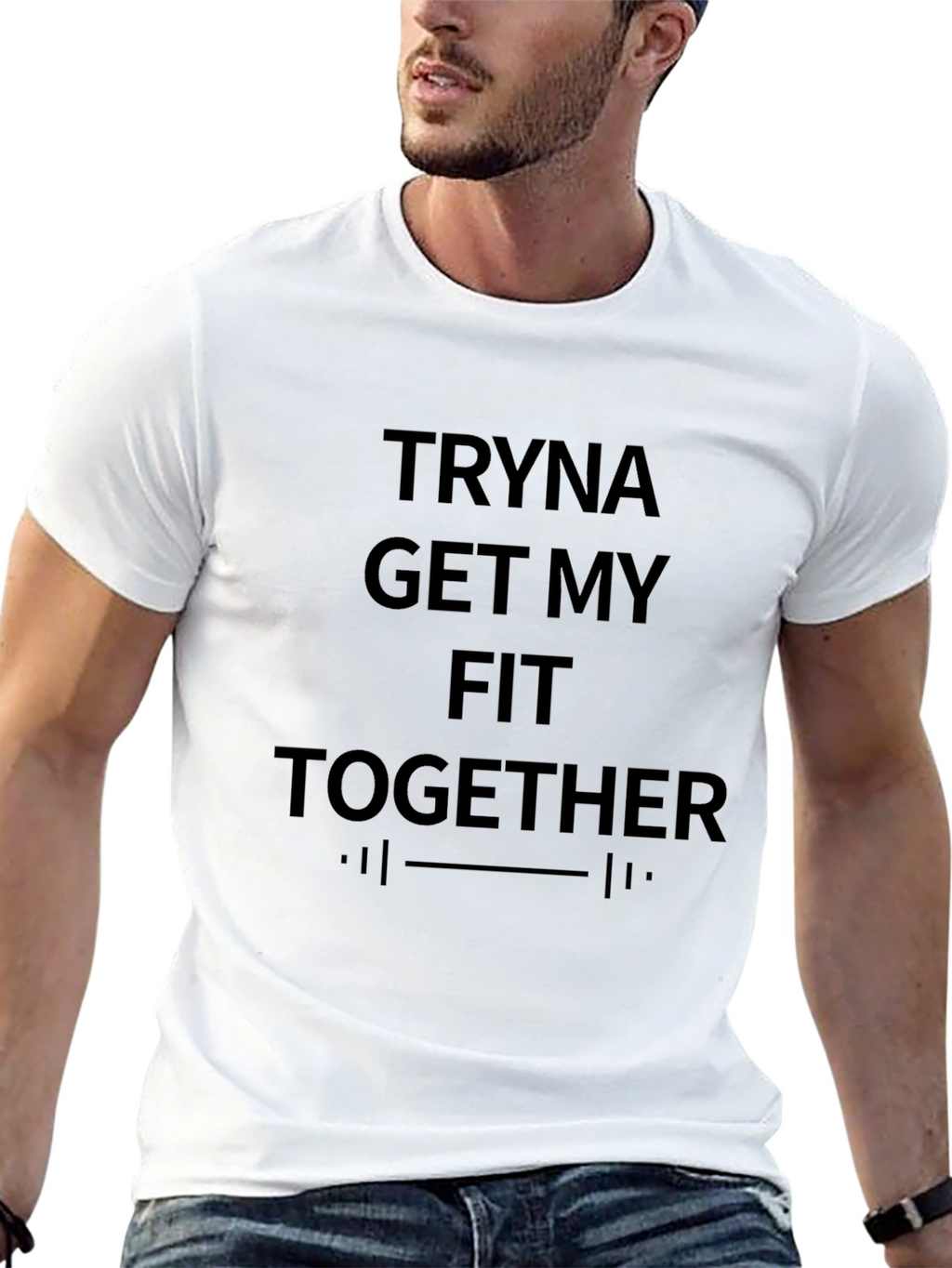 Fit Together Black T-Shirt