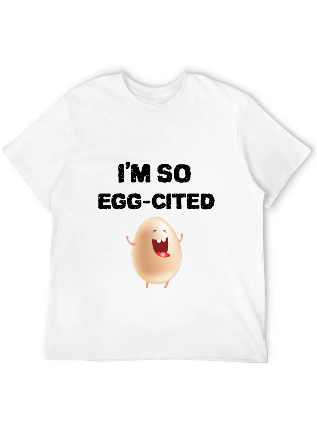 Funny Egg-Cited Graphic Tee