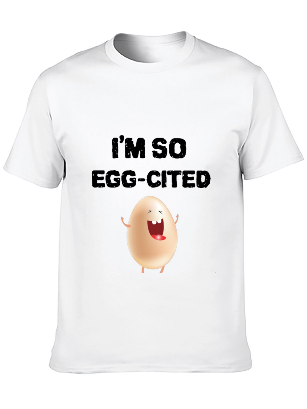 Funny Egg-Cited Graphic Tee