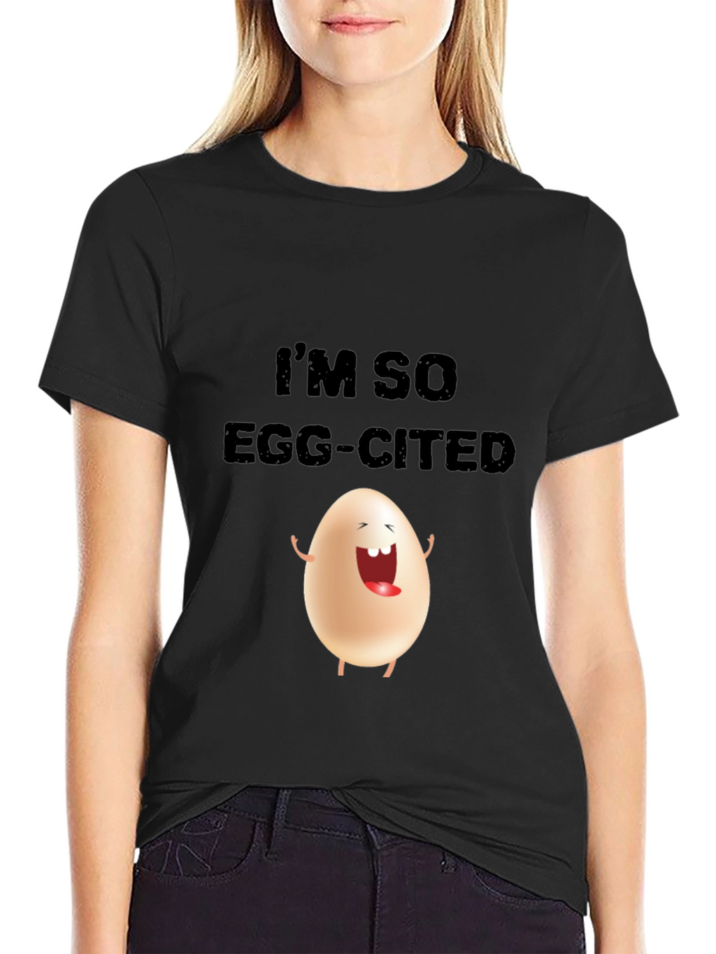 Funny Egg-Cited Graphic Tee