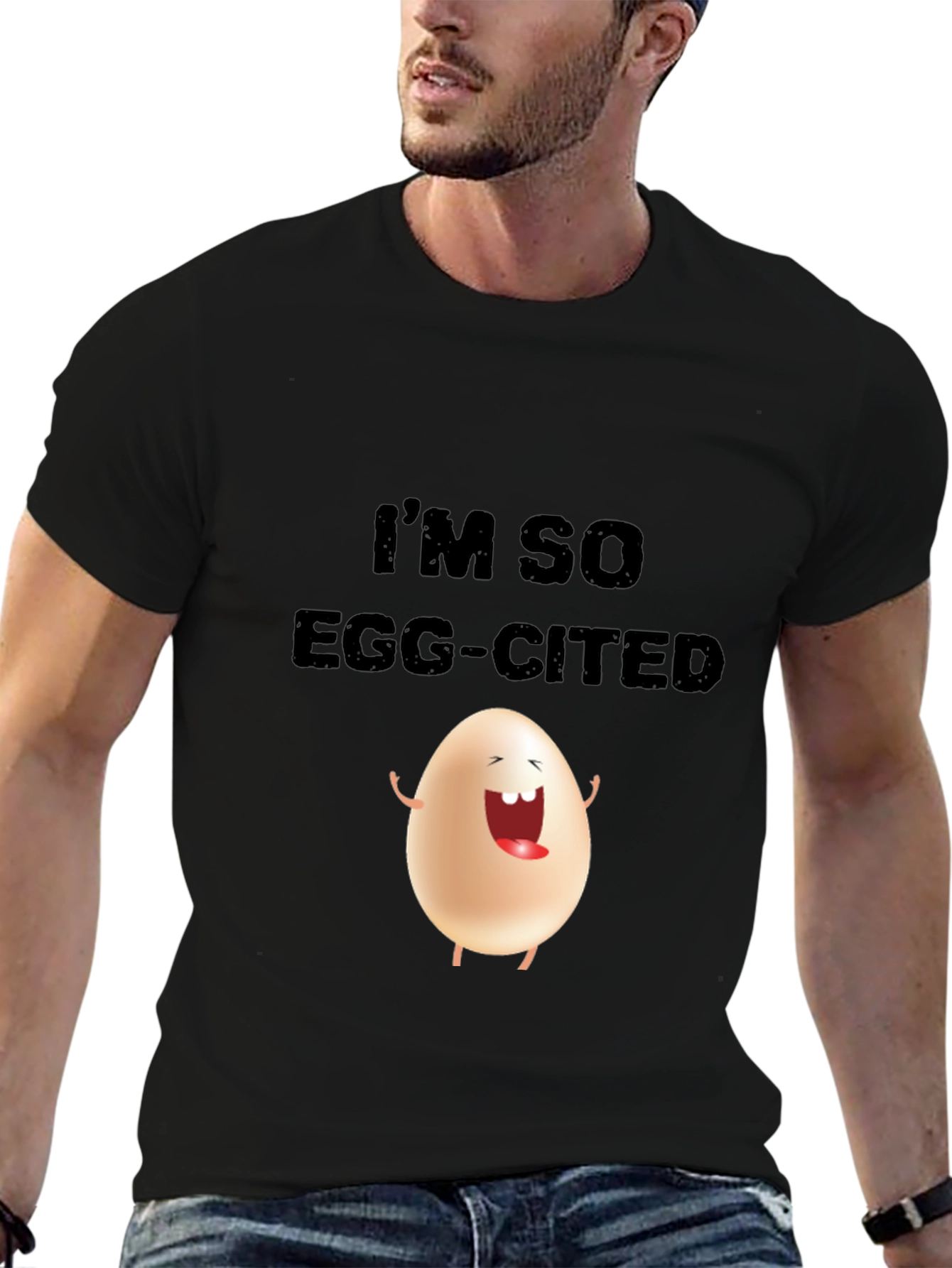Funny Egg-Cited Graphic Tee