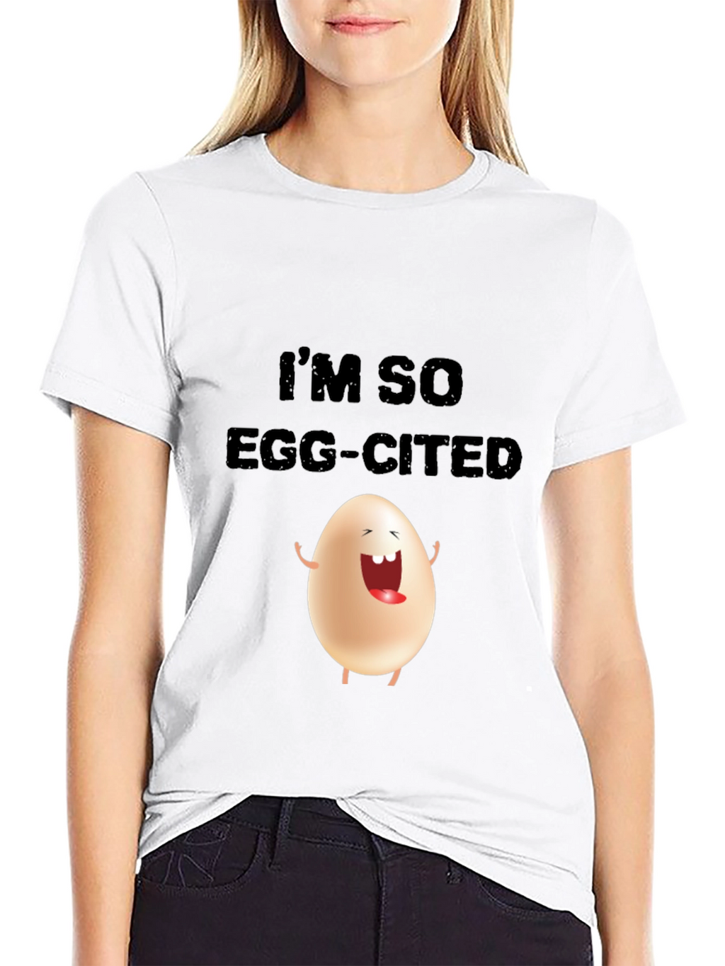 Funny Egg-Cited Graphic Tee