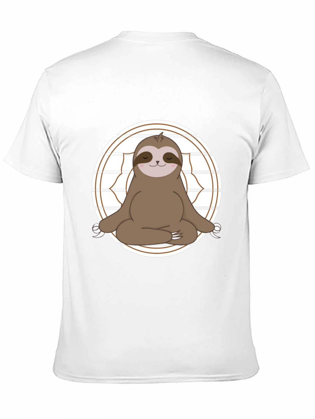 Yoga Sloth Graphic Tee - Relaxed Fit Cotton T-Shirt