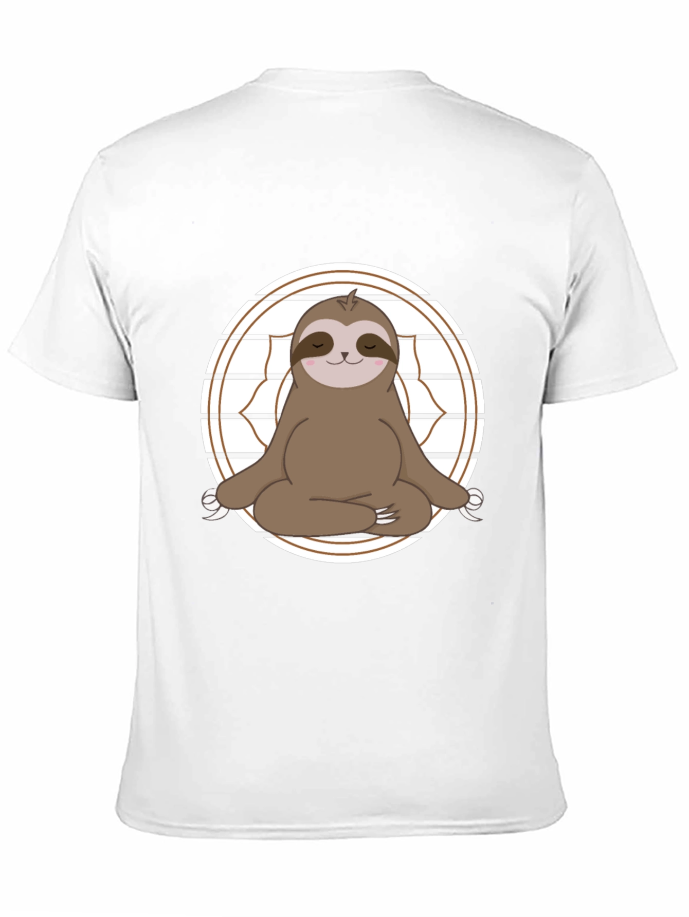 Yoga Sloth Graphic Tee - Relaxed Fit Cotton T-Shirt