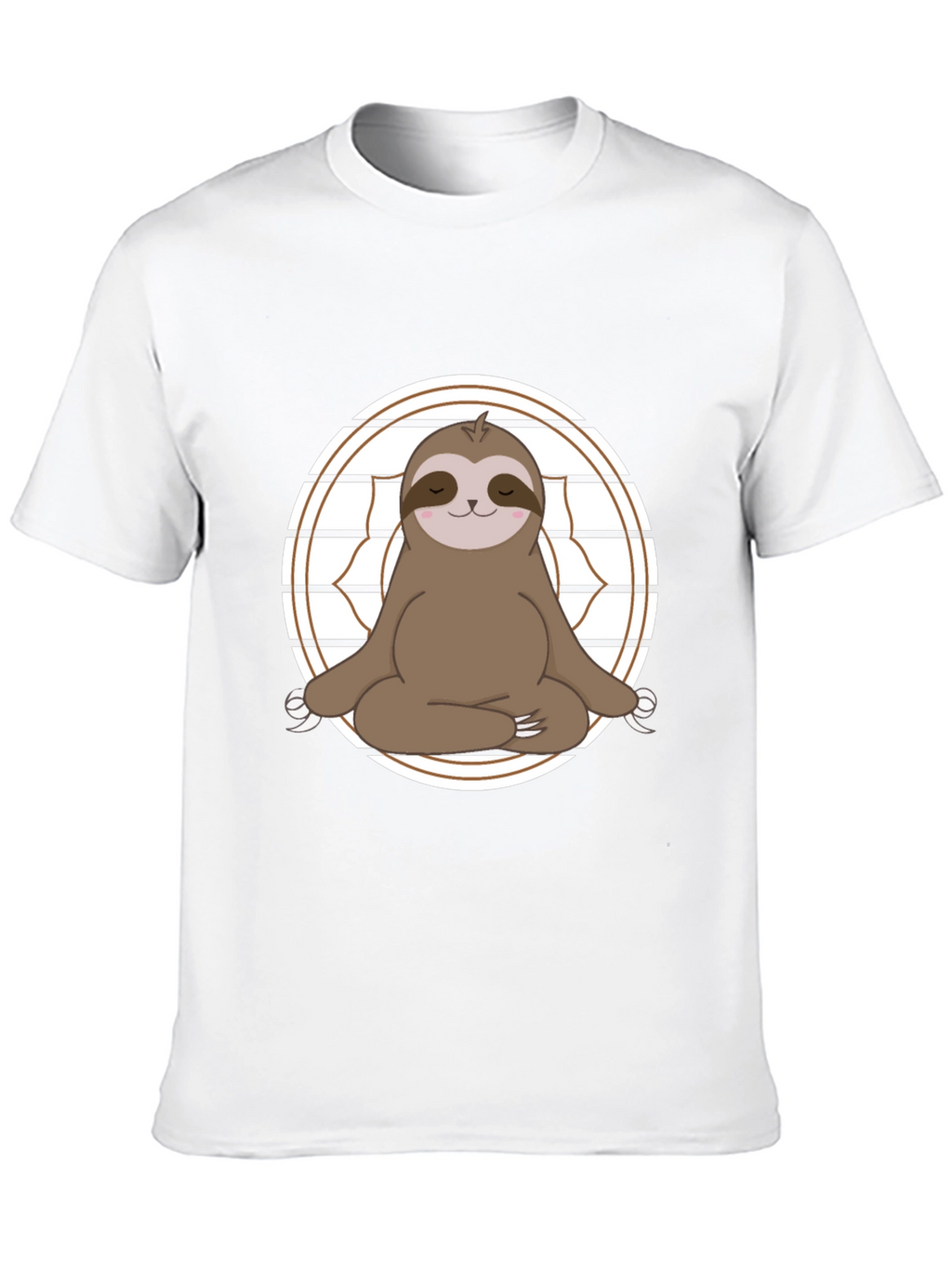 Yoga Sloth Graphic Tee - Relaxed Fit Cotton T-Shirt