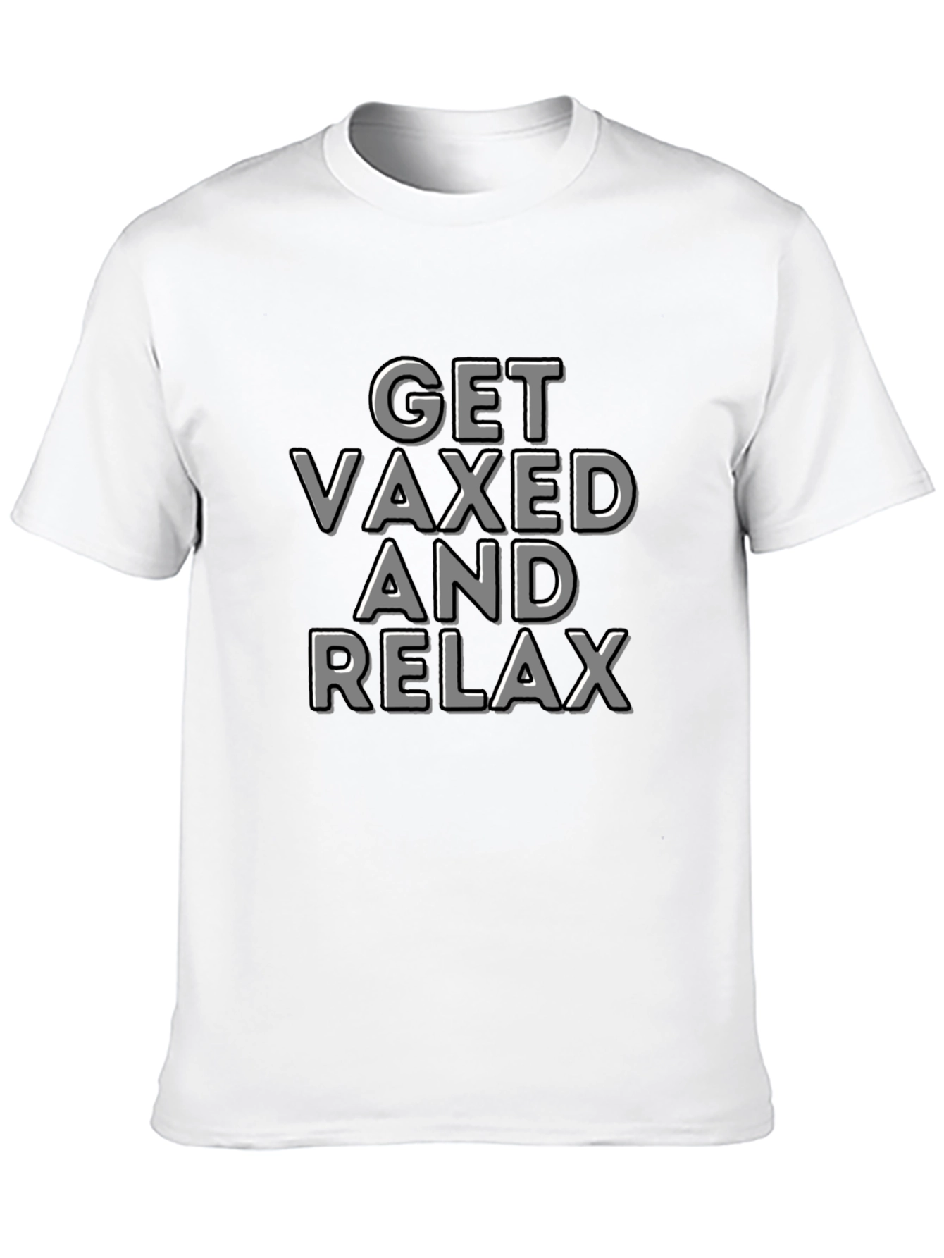 Get Vaxed and Relax T-Shirt - Black