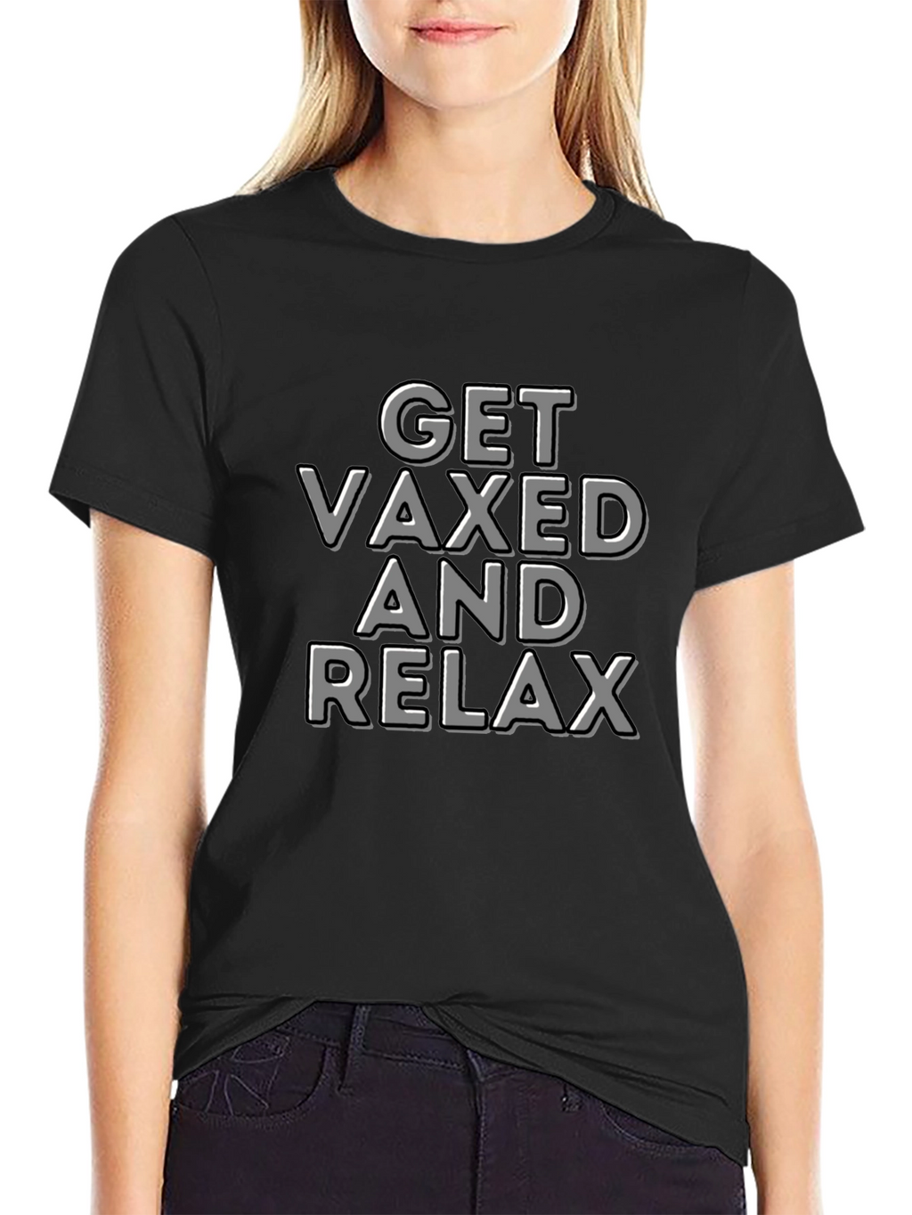 Get Vaxed and Relax T-Shirt - Black