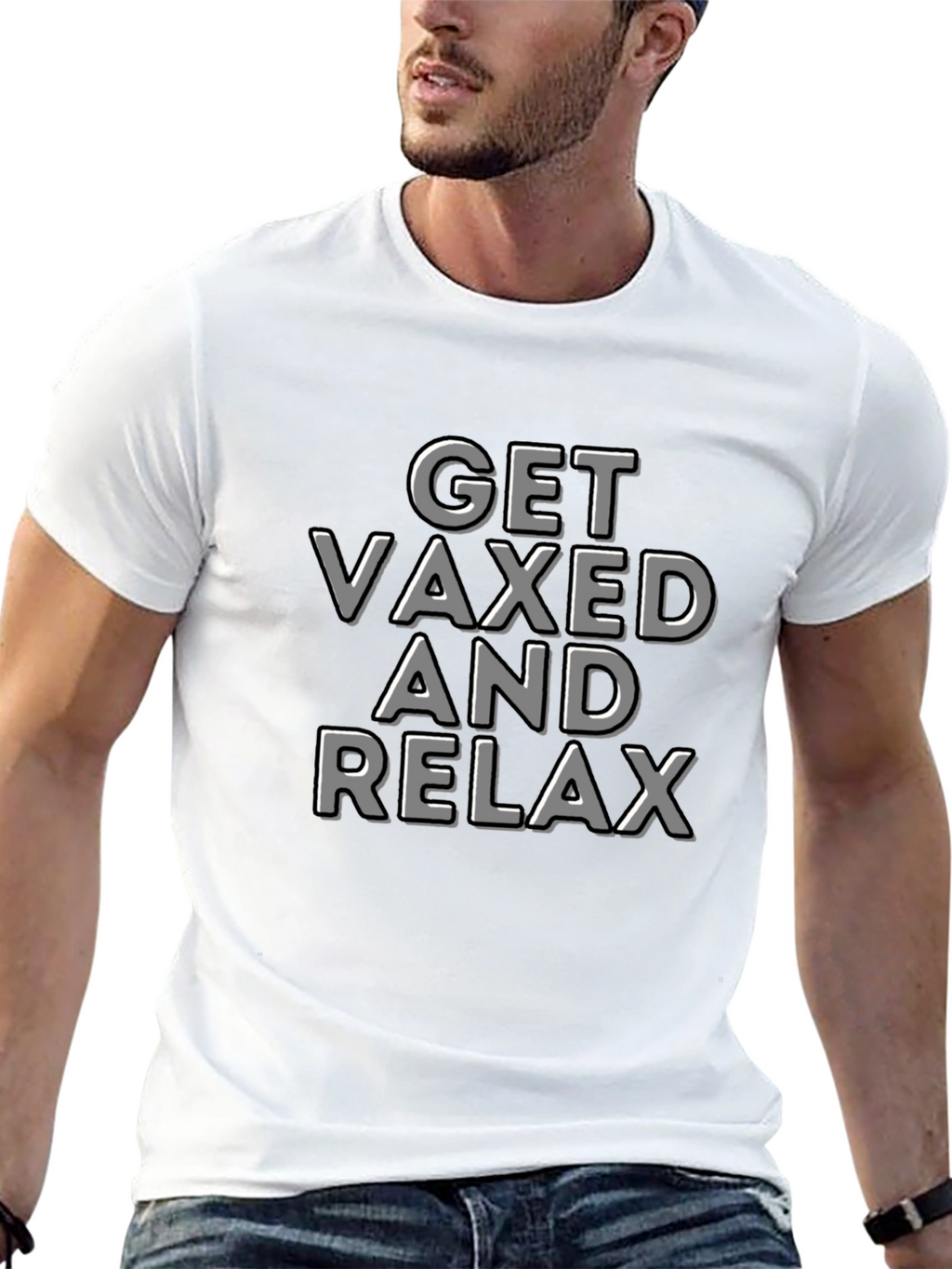 Get Vaxed and Relax T-Shirt - Black