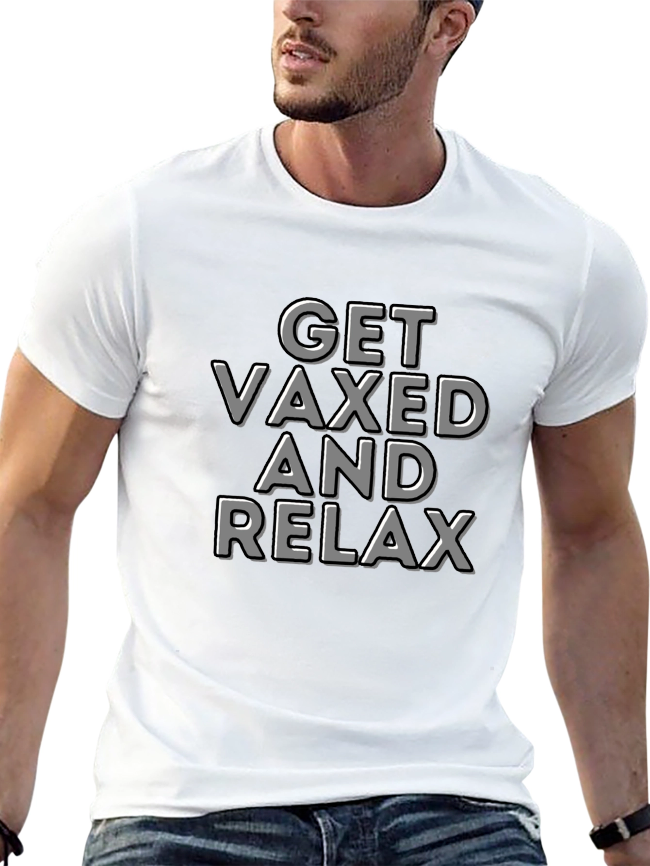Get Vaxed and Relax T-Shirt - Black