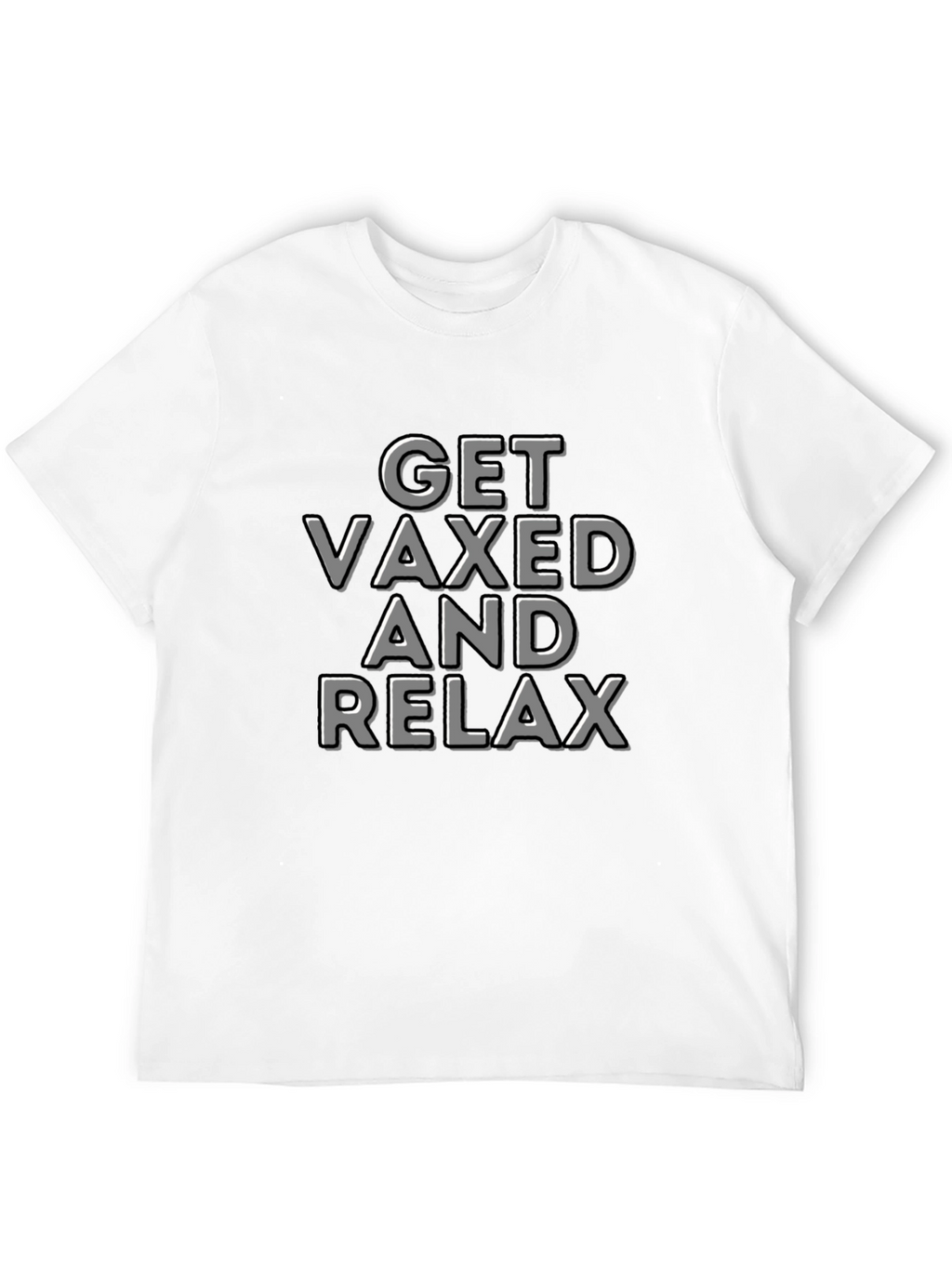 Get Vaxed and Relax T-Shirt - Black