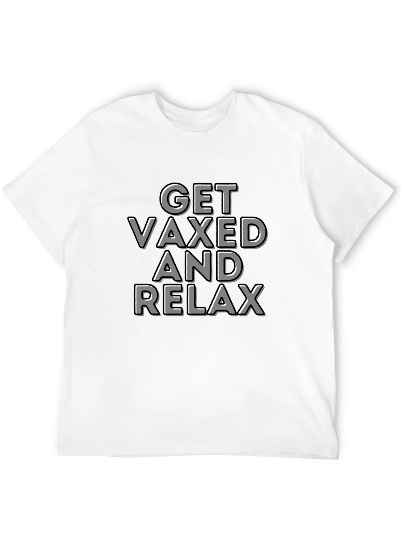 Get Vaxed and Relax T-Shirt - Black