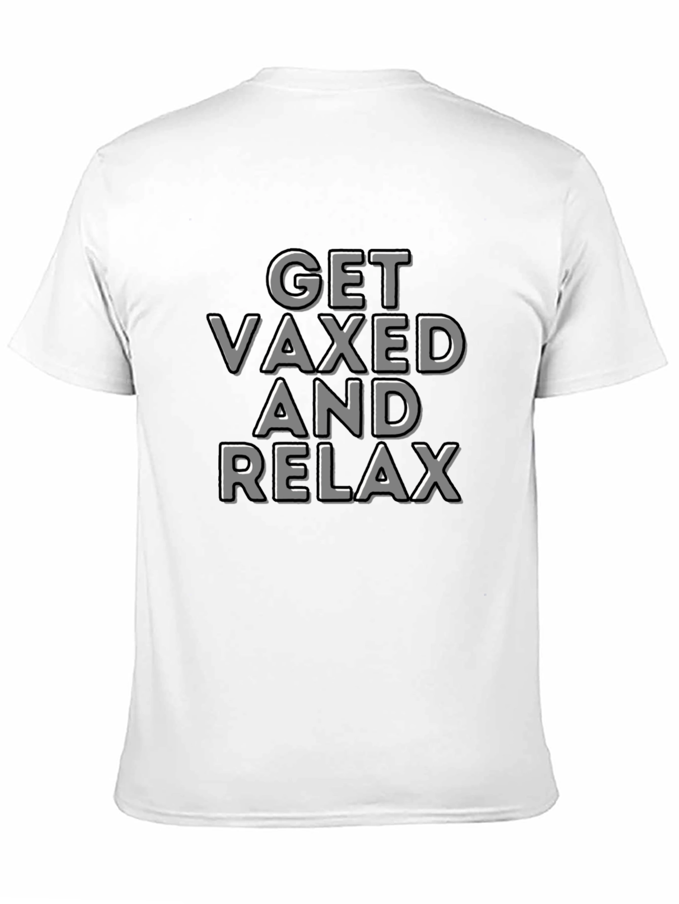 Get Vaxed and Relax T-Shirt - Black