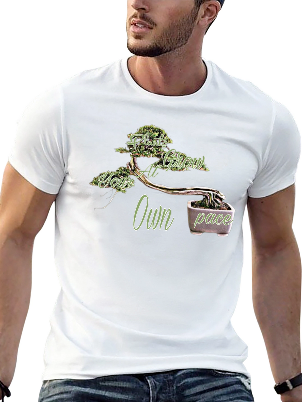 Plant Grow at Your Own Pace T-Shirt - Bonsai
