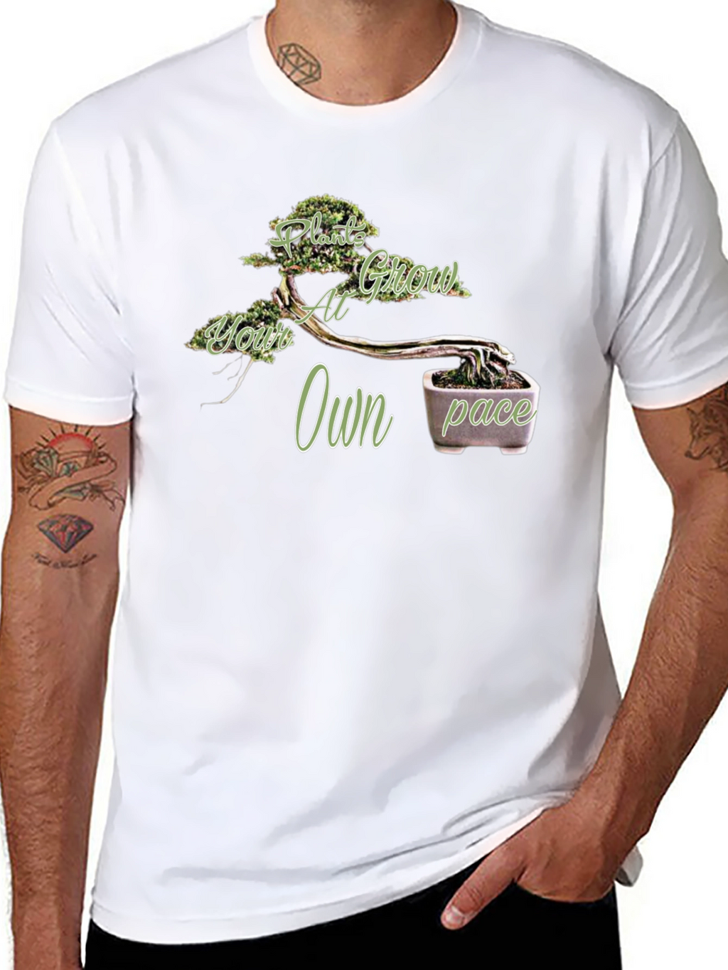 Plant Grow at Your Own Pace T-Shirt - Bonsai