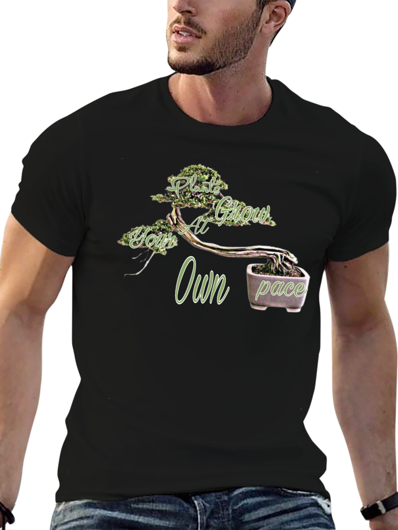 Plant Grow at Your Own Pace T-Shirt - Bonsai