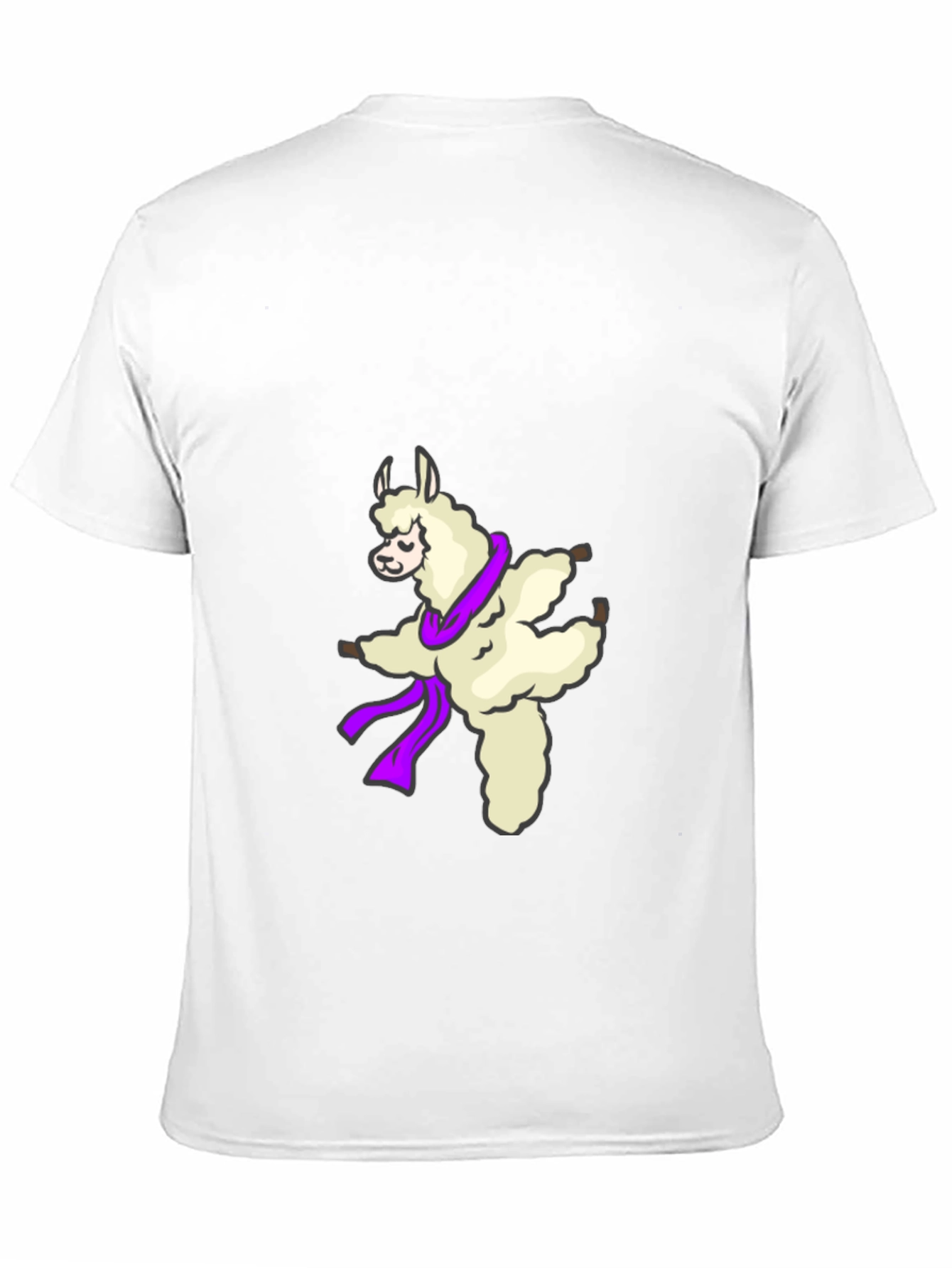 Dancing Llama Graphic Tee - Soft Black T-Shirt