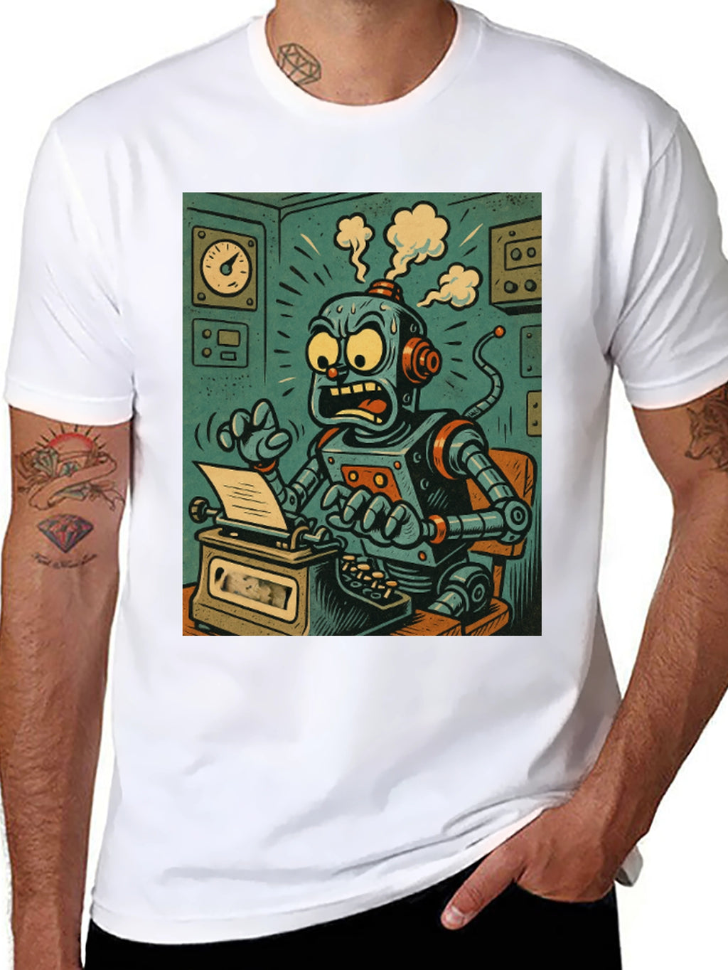 Robot Overload T-Shirt - Sci-Fi Style