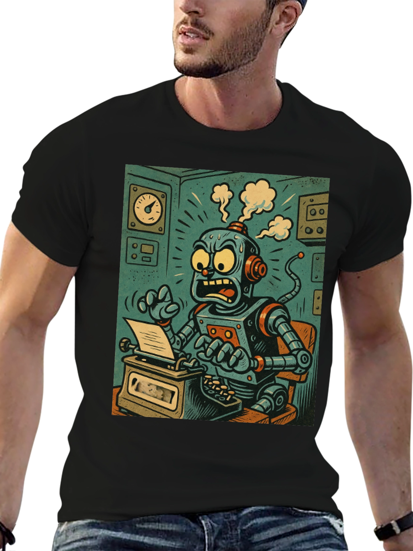 Robot Overload T-Shirt - Sci-Fi Style