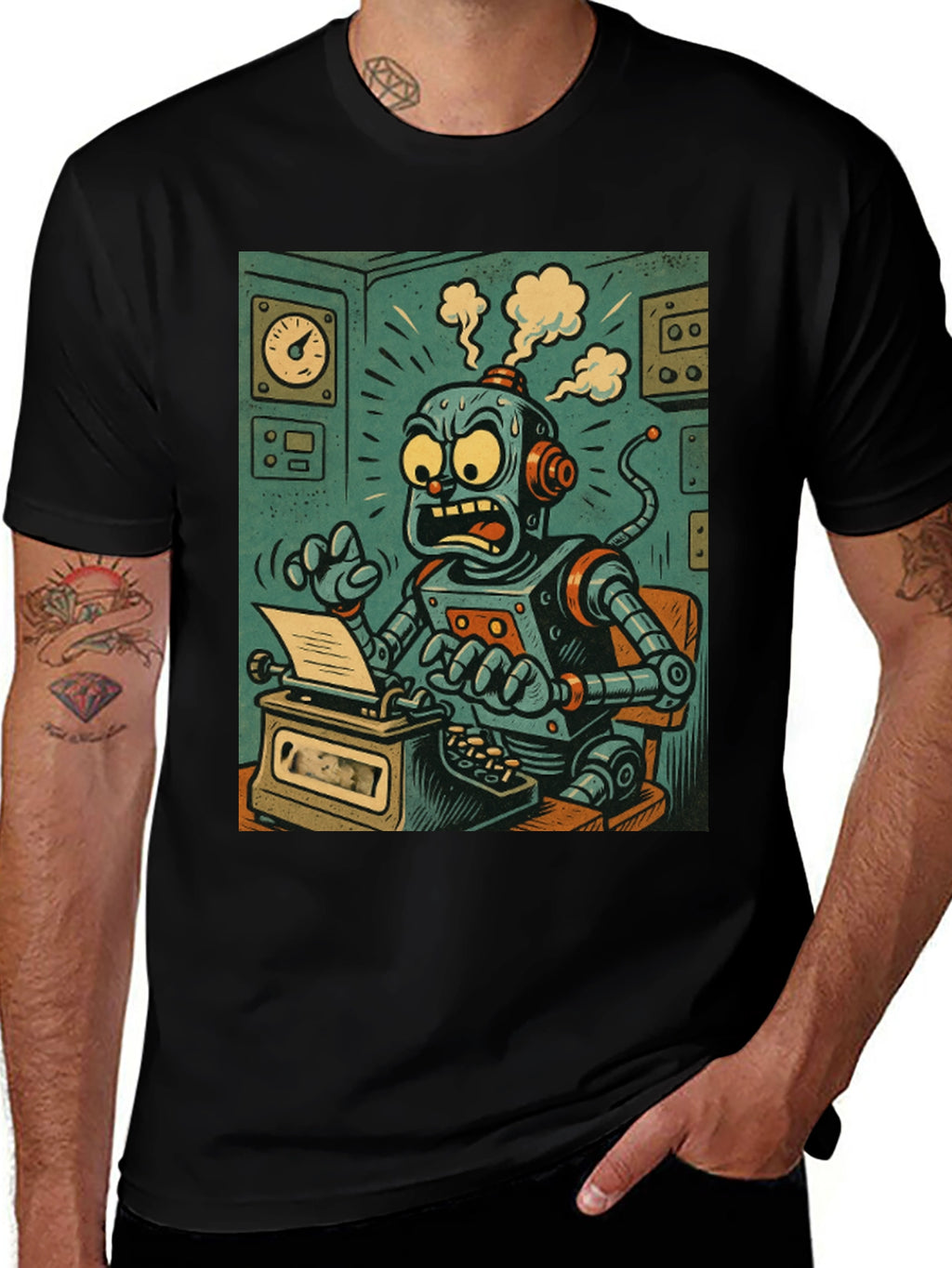 Robot Overload T-Shirt - Sci-Fi Style